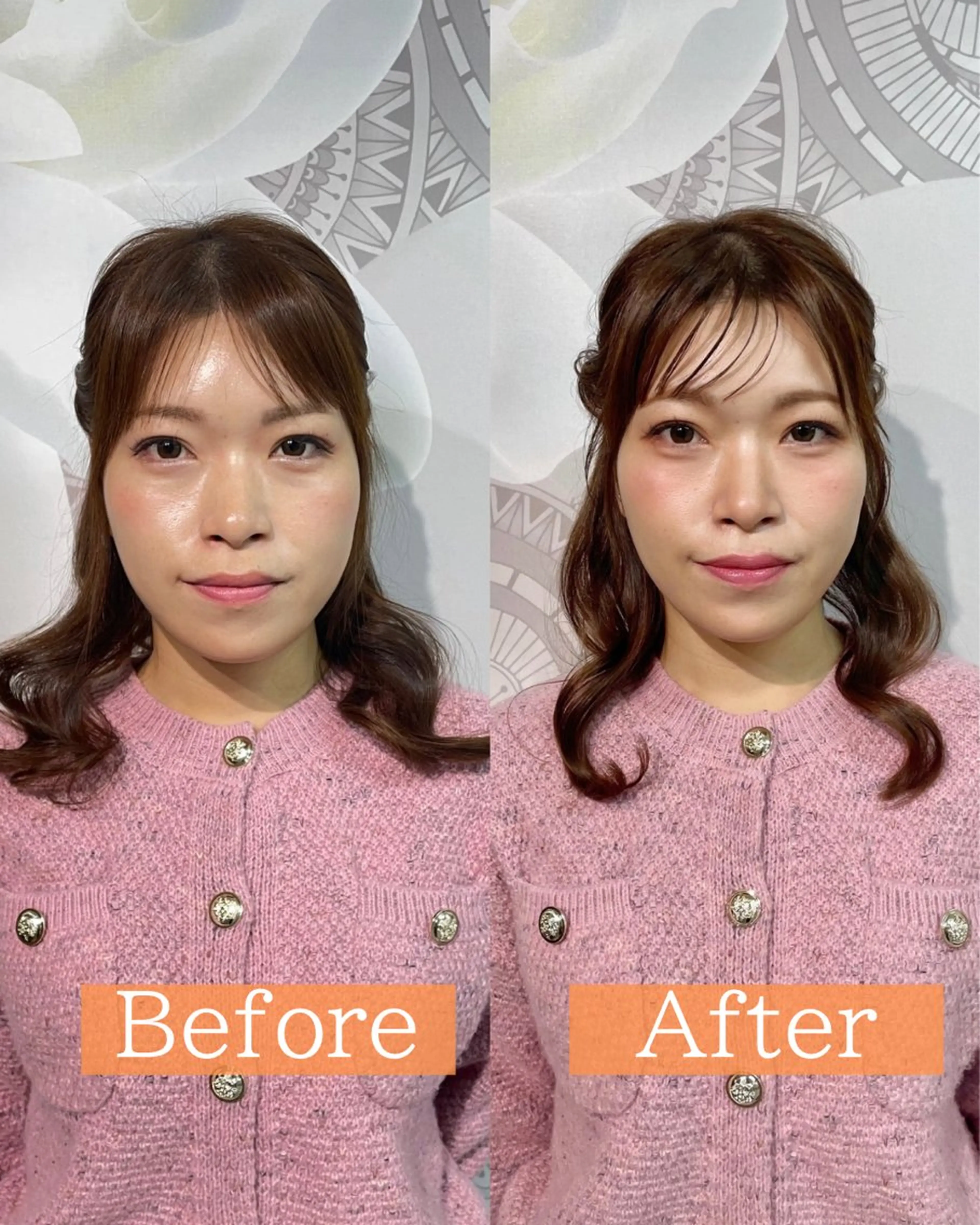 クリスマスプラン🎄💓多幸感フルメイク+ヘアセット（巻きおろしorハーフツイン）の写真