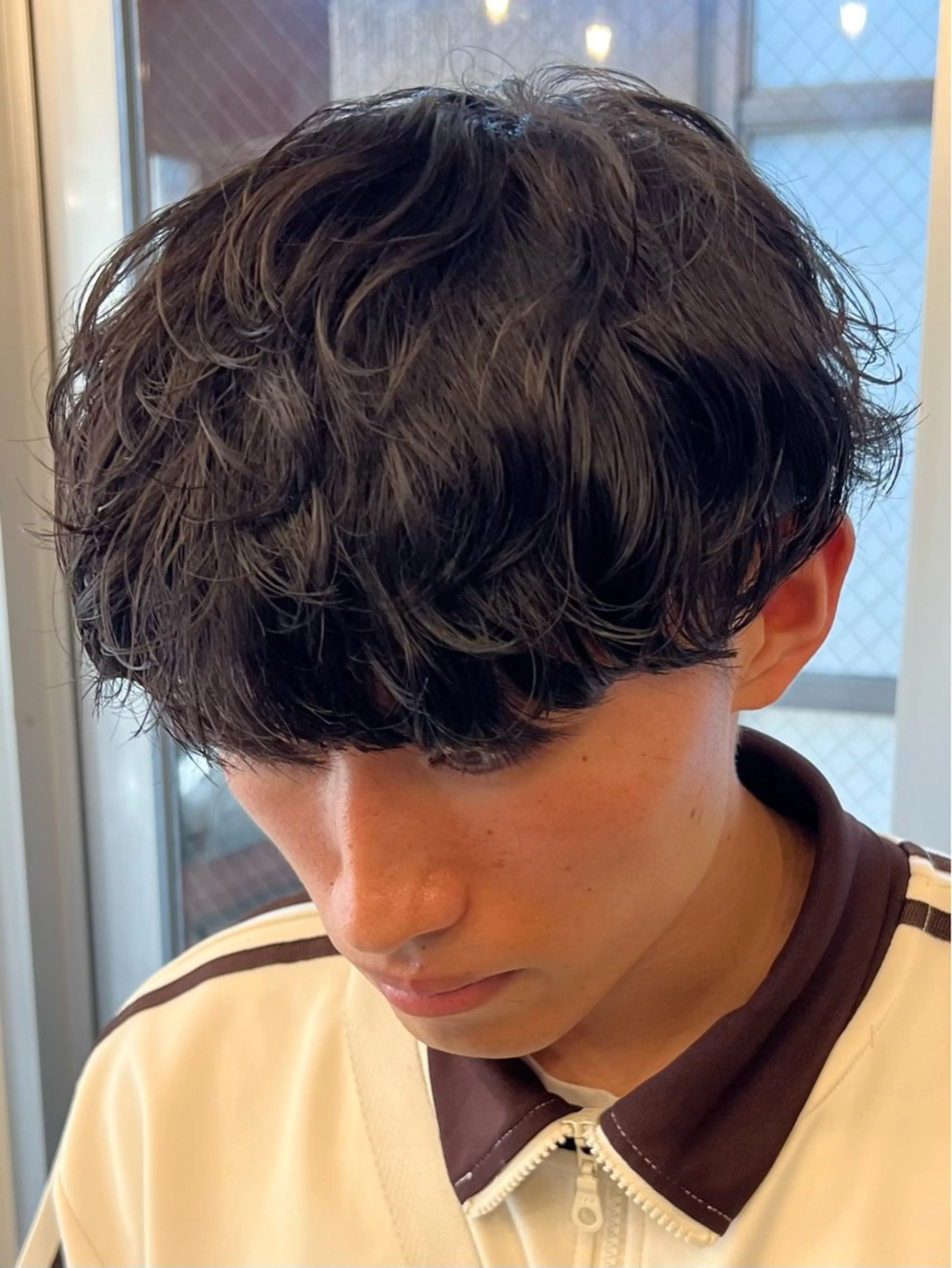 パーマ メンズ メンズパーマ 波巻きパーマ カット パーマ トリートメント テテ風パーマ/ シャドウパーマ/廣田のヘアスタイル