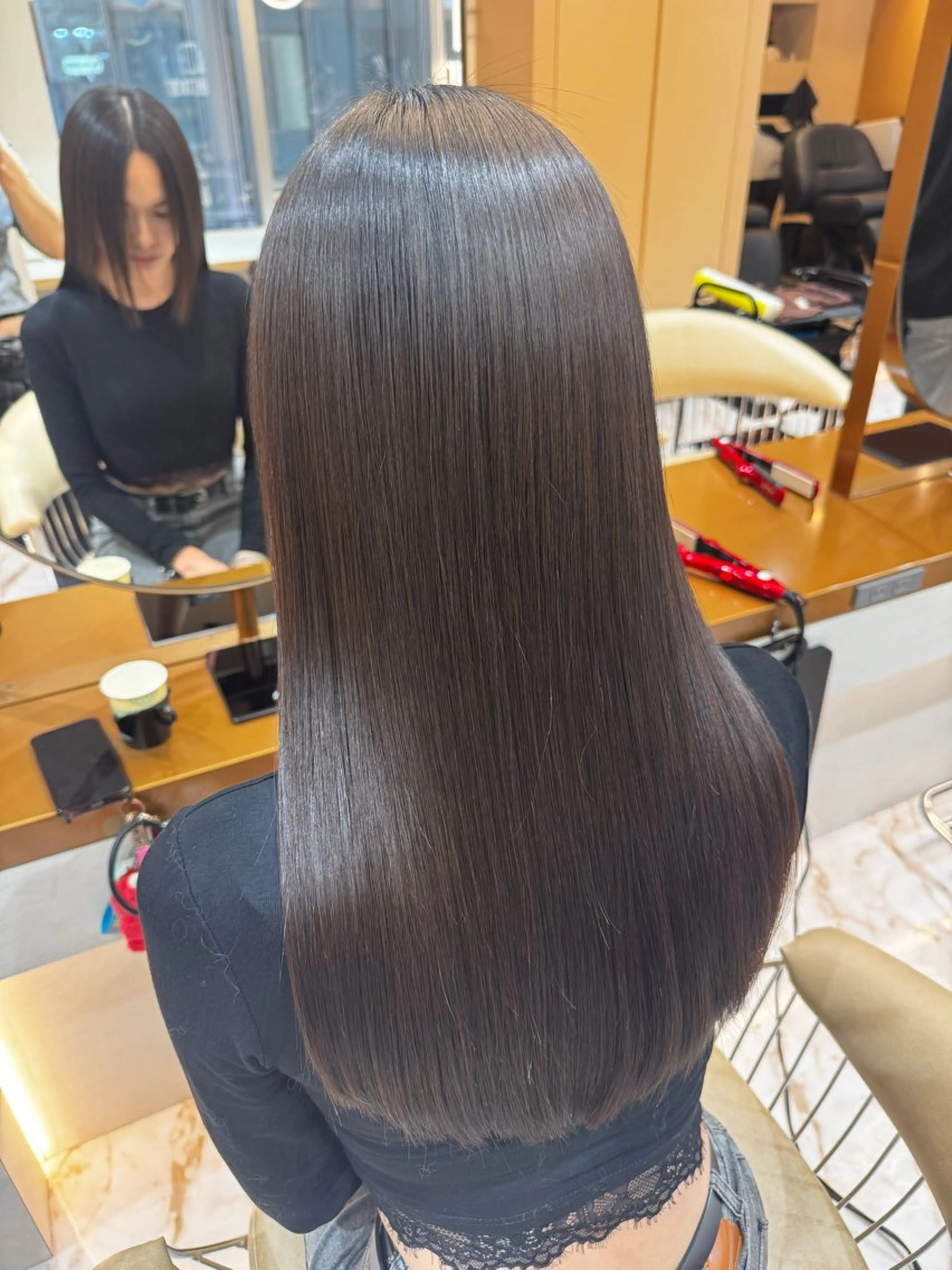 ロング カット トリートメント ♡ザクザクレイヤー× うる艶透明感♡西島のヘアスタイル