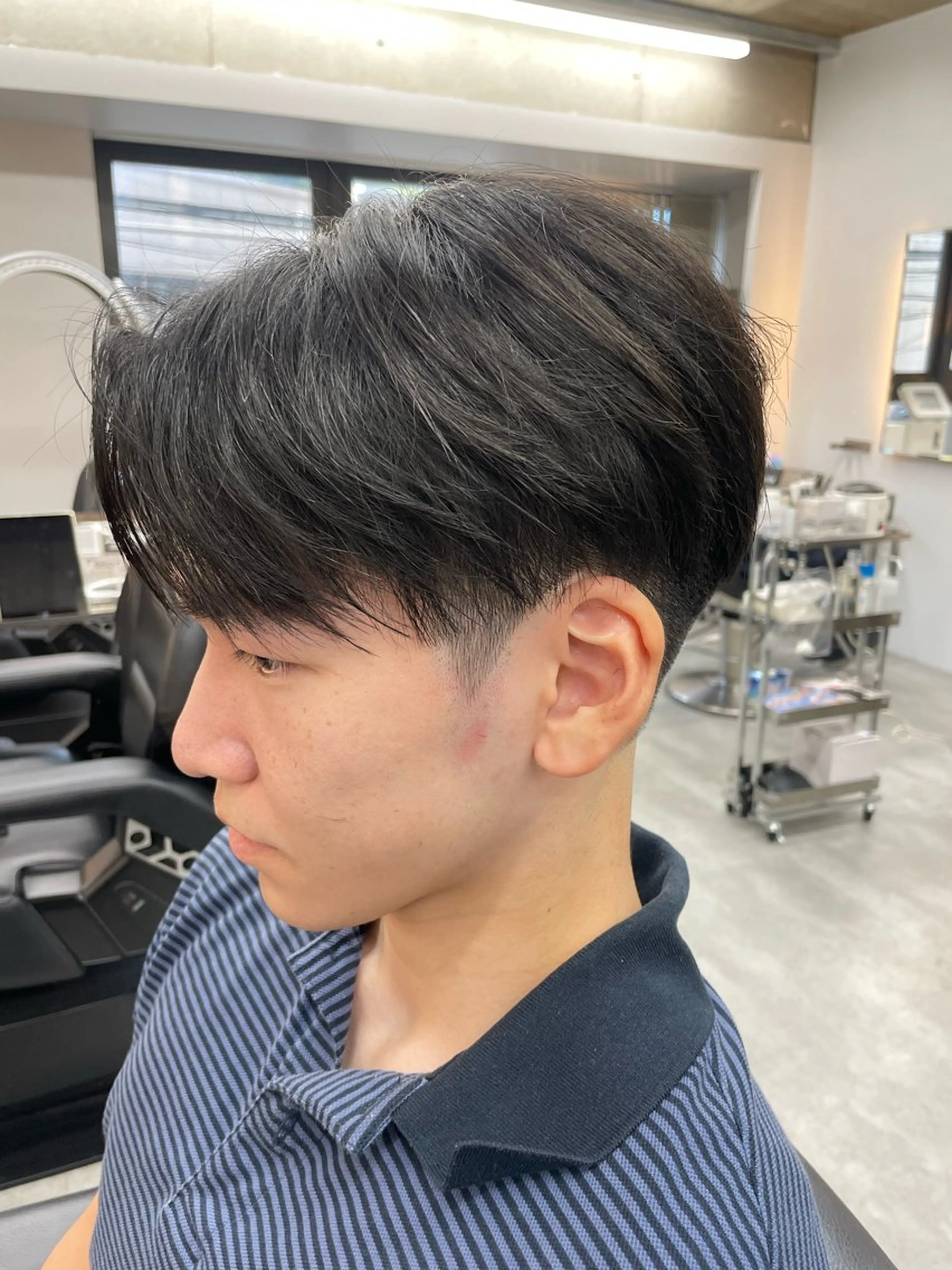 ショート メンズ センターパート 西山 剛のヘアスタイル