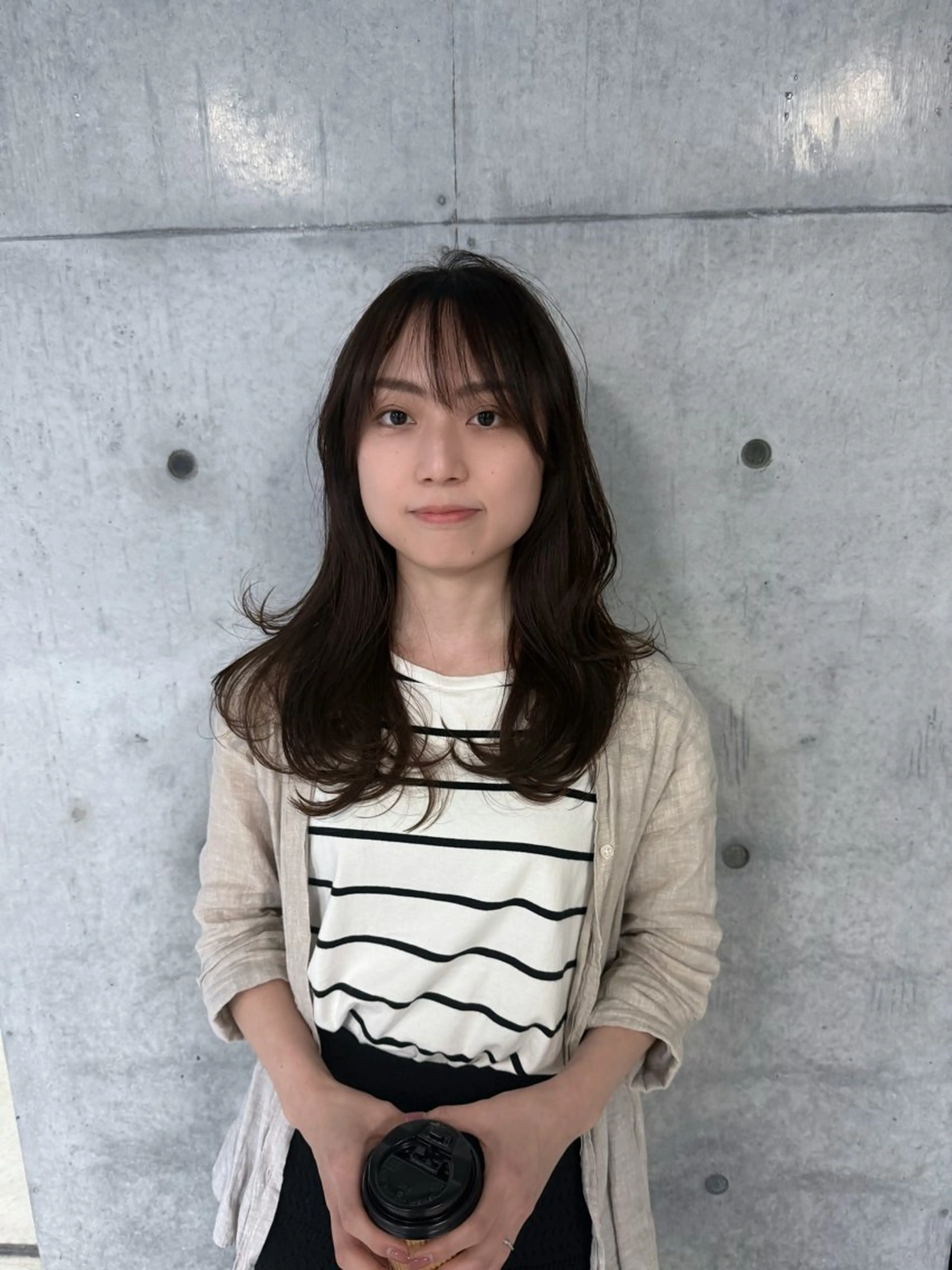 ロング カラー ロングレイヤー アッシュ ベージュカラー ブリーチ 透明感カラー カット ヘアカラー トリートメント 誰よりも丁寧なカット 🍀小林輝のヘアスタイル