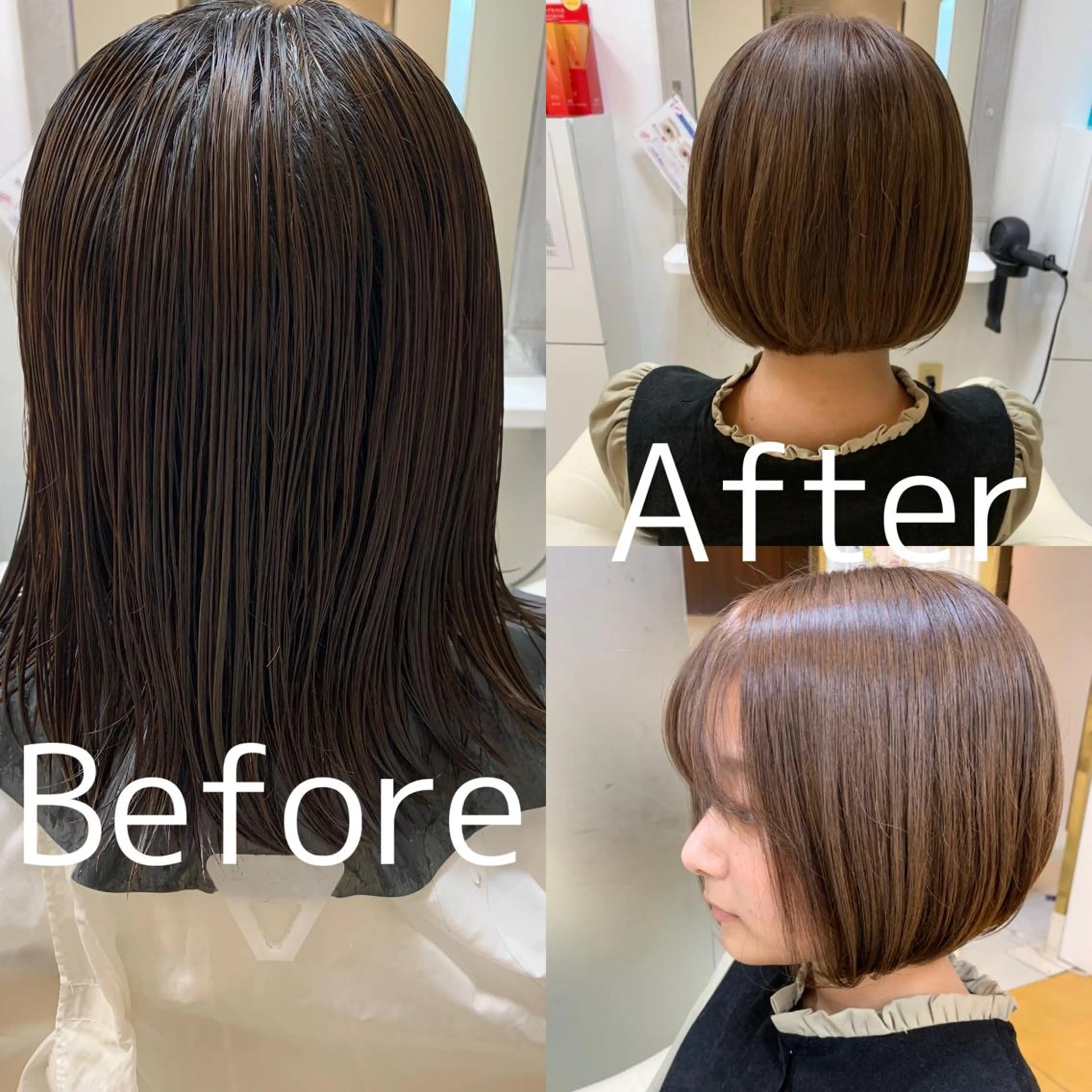 ショート カラー ボブ ヘアケアベースウィズ所属・柳川 玲也のヘアスタイル