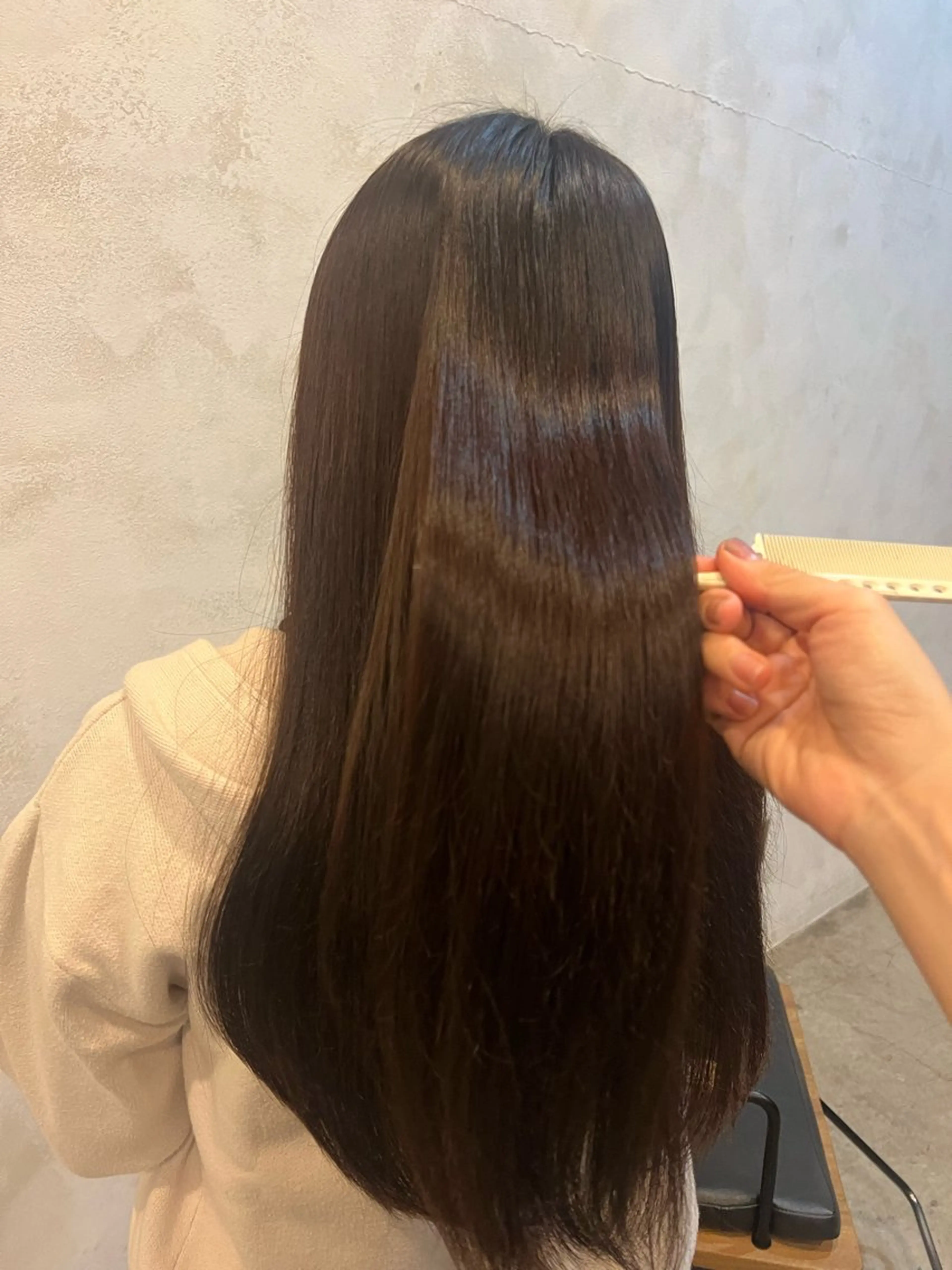 ロング 縮毛矯正 酸性ストレート 名古屋美容室 Sopiリナのヘアスタイル