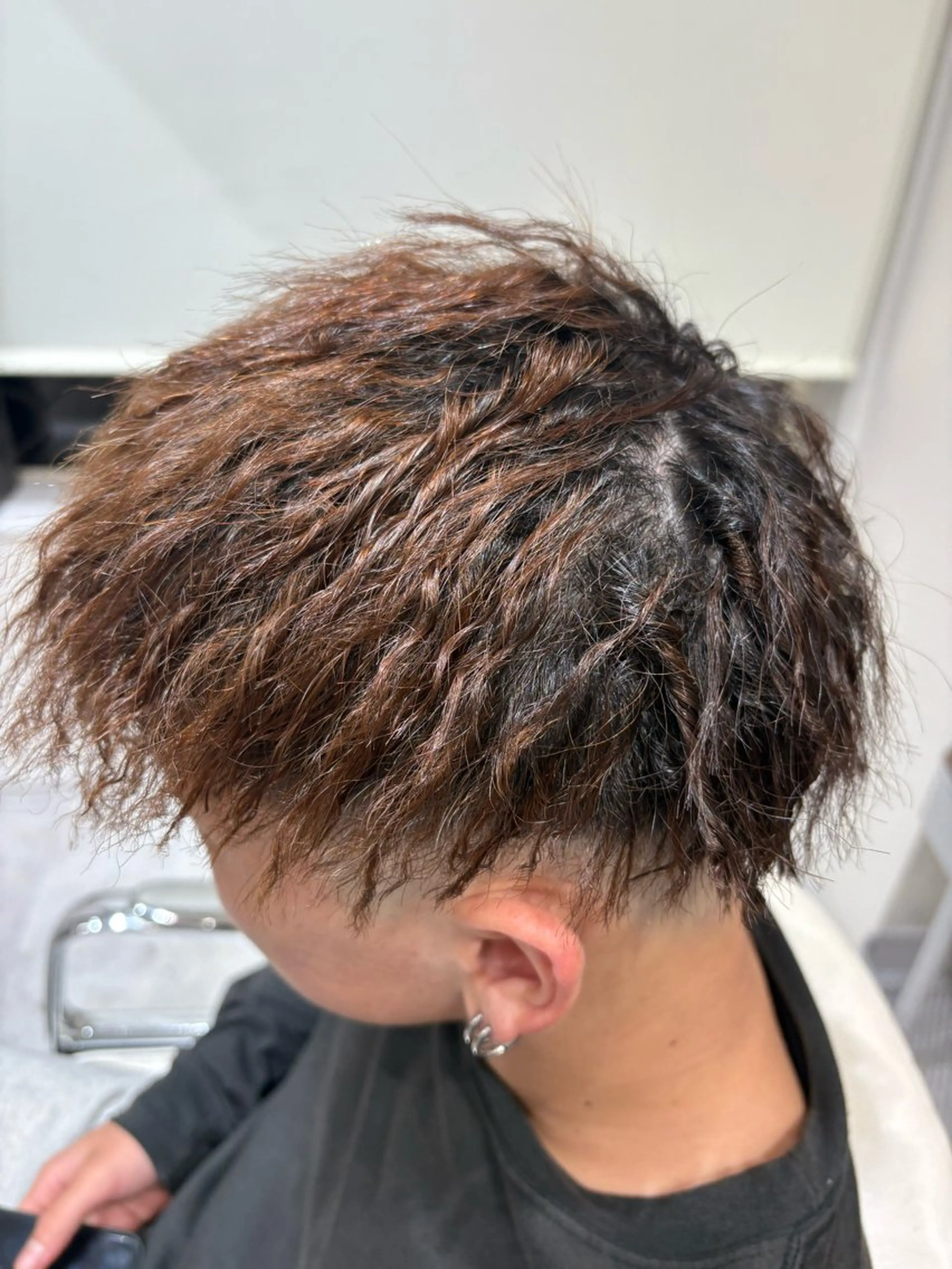 ショート メンズ カット パーマ 本間 颯太のヘアスタイル