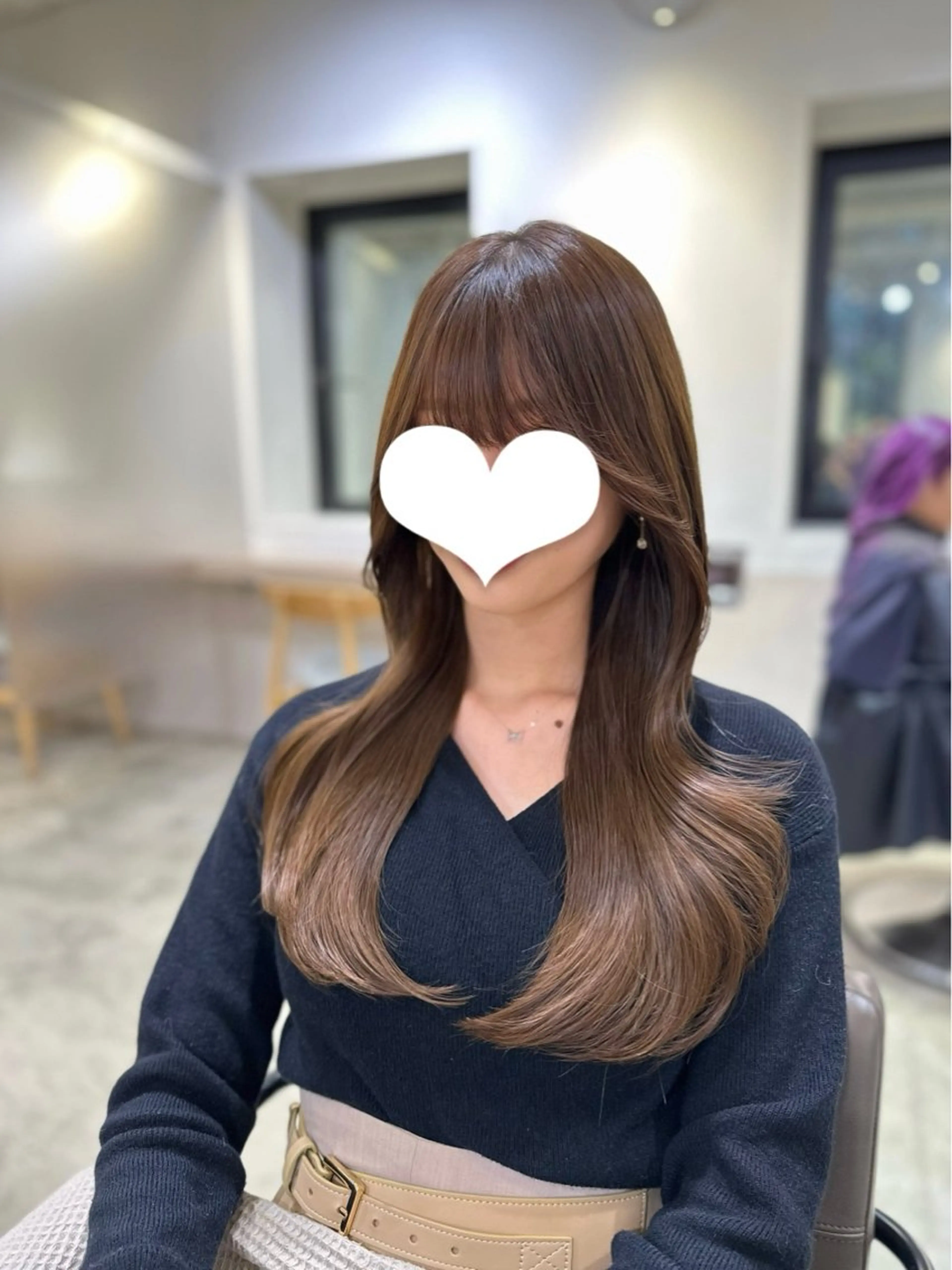 ロング ヘアアレンジ くびれヘア 韓国風ヘア 韓国ヘア/レイヤー Yan✂︎のヘアスタイル