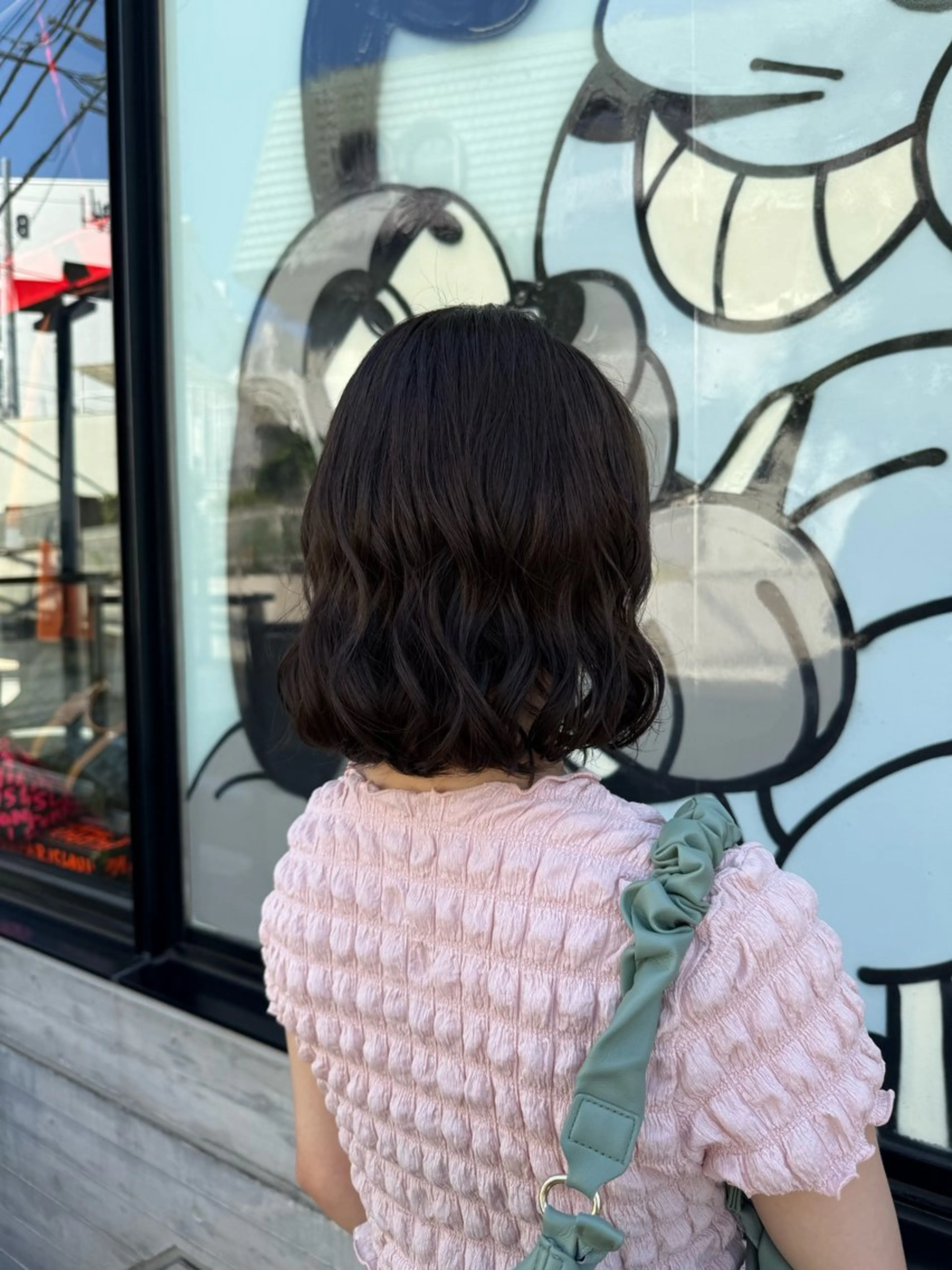 ミディアム カット ヘアカラー パーマ トリートメント デジタルパーマ /神野楓のヘアスタイル