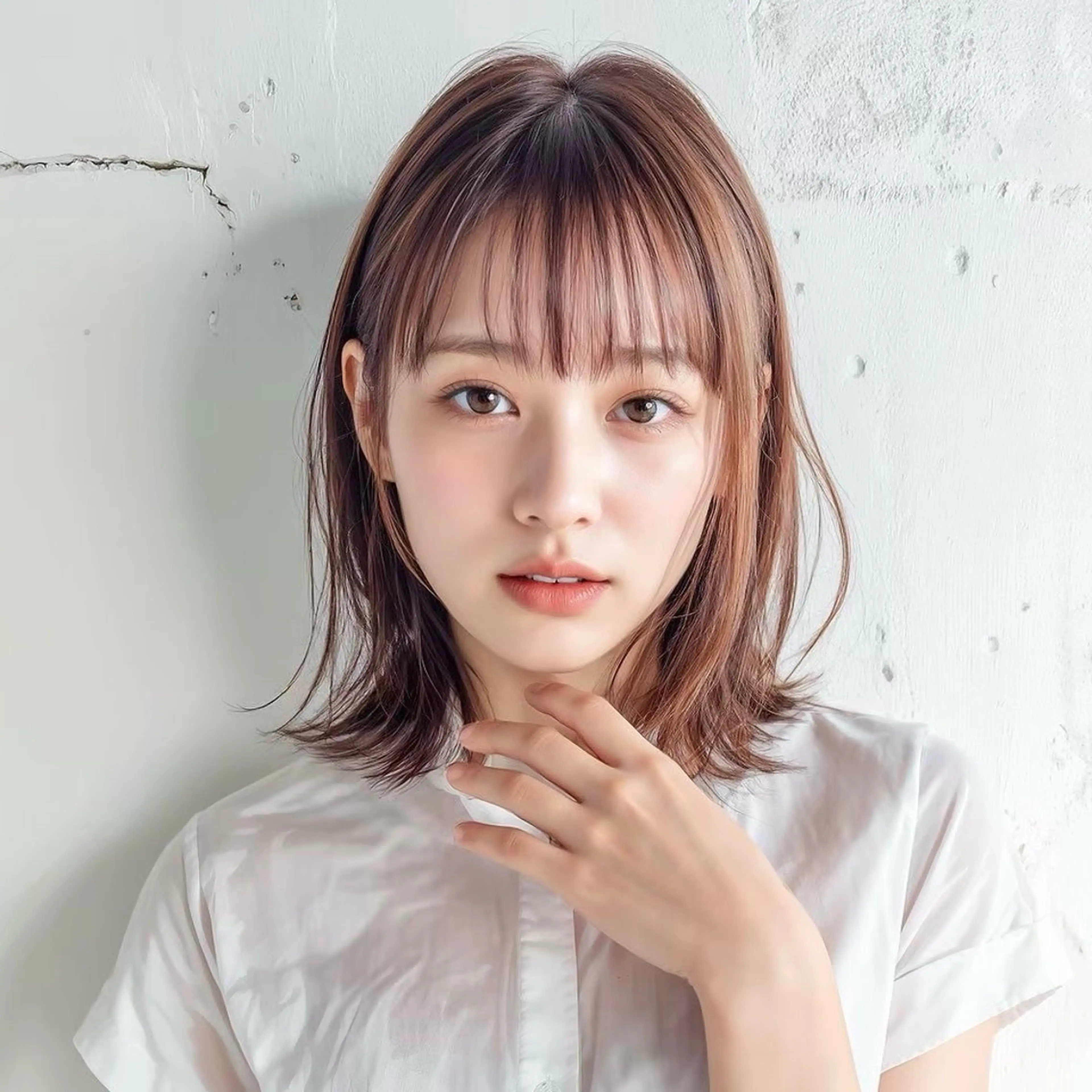 ミディアム レディースカット モデル🫧ミユウ🫧のヘアスタイル