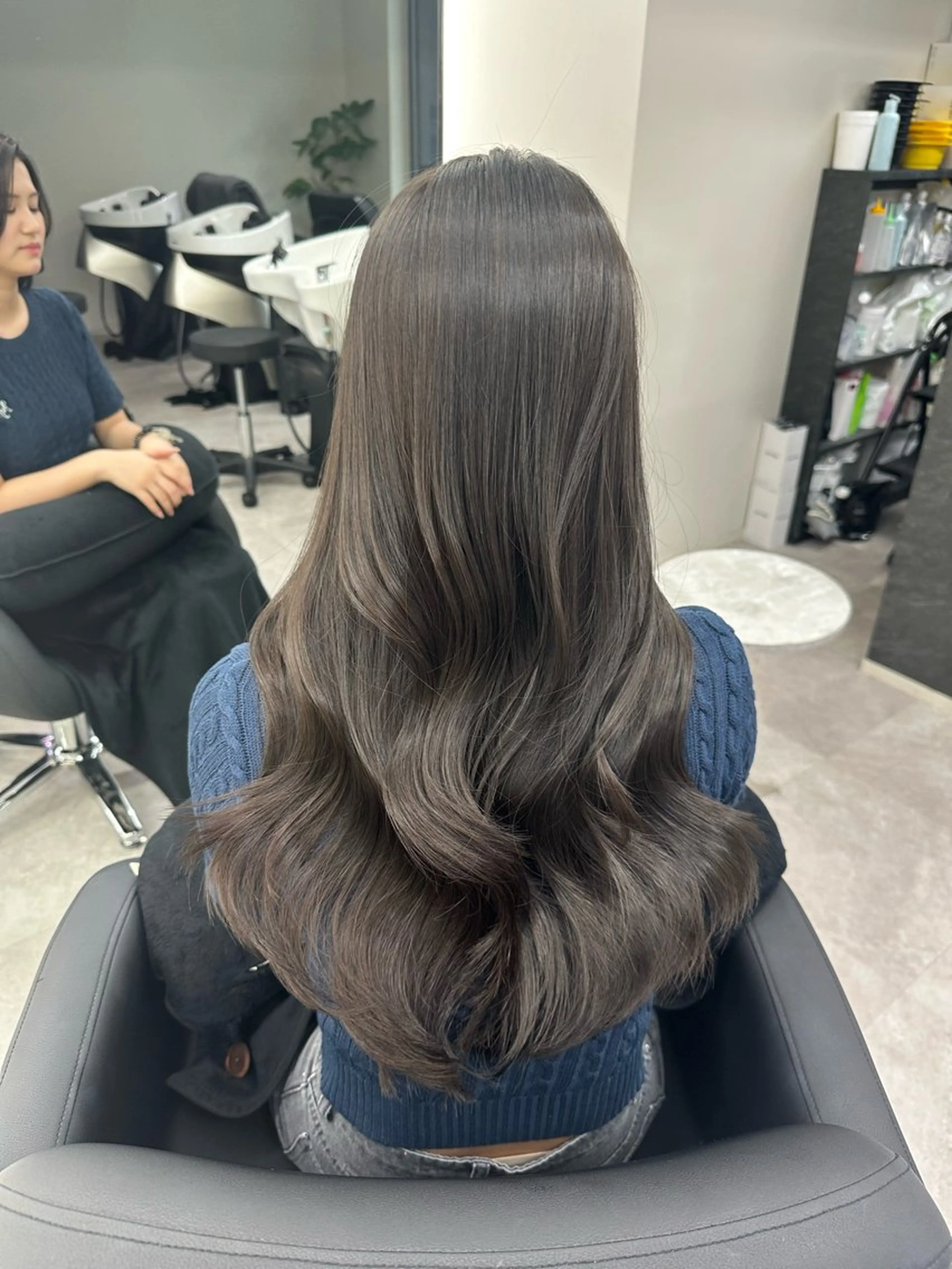 ロング カット ヘアカラー 堀江/透明感 ベージュ/白川幸太のヘアスタイル