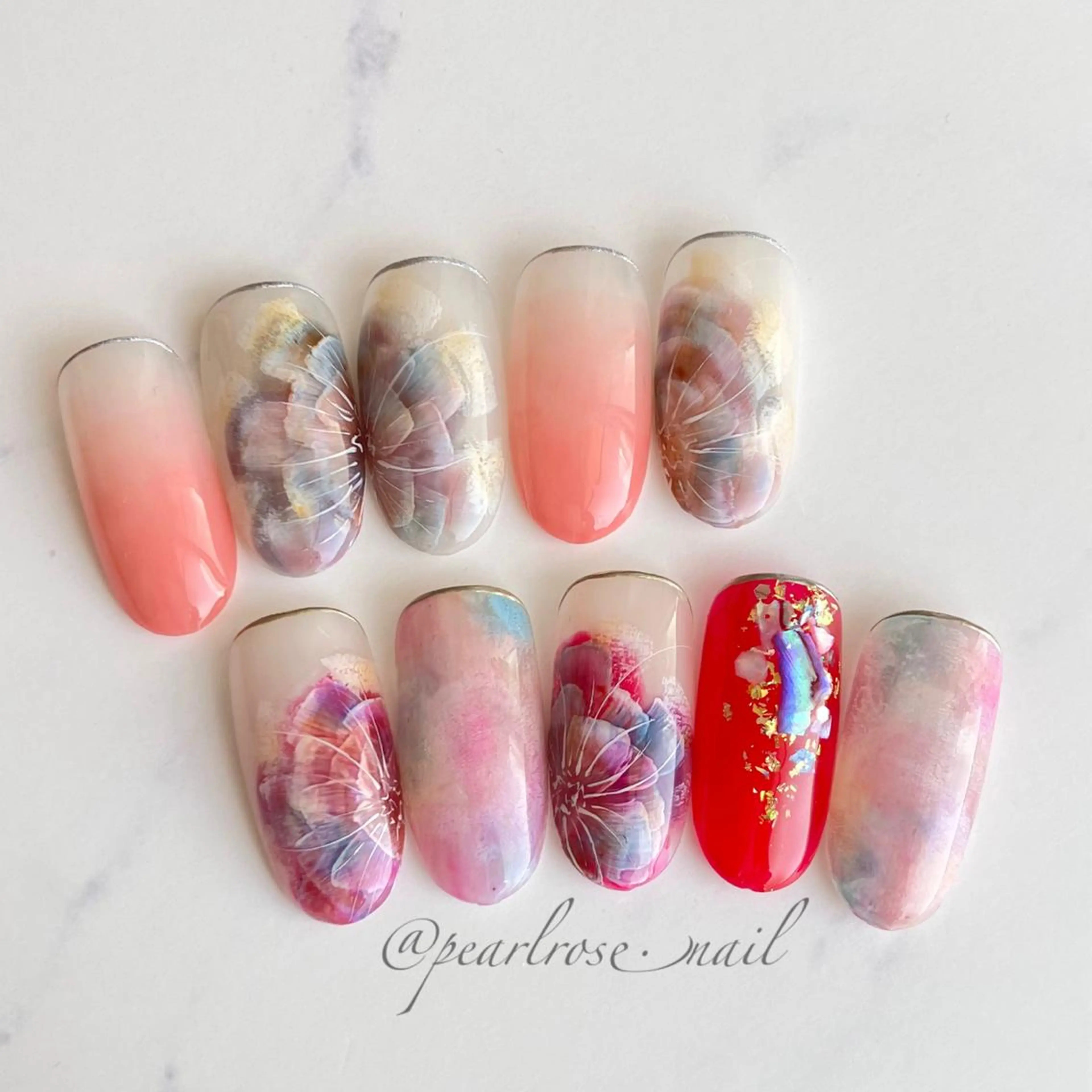 ネイル アートネイル フラワーネイル ハンドネイル Beauty salon Ryu・ange所属・RyuAnge リュアンジュのその他イメージ