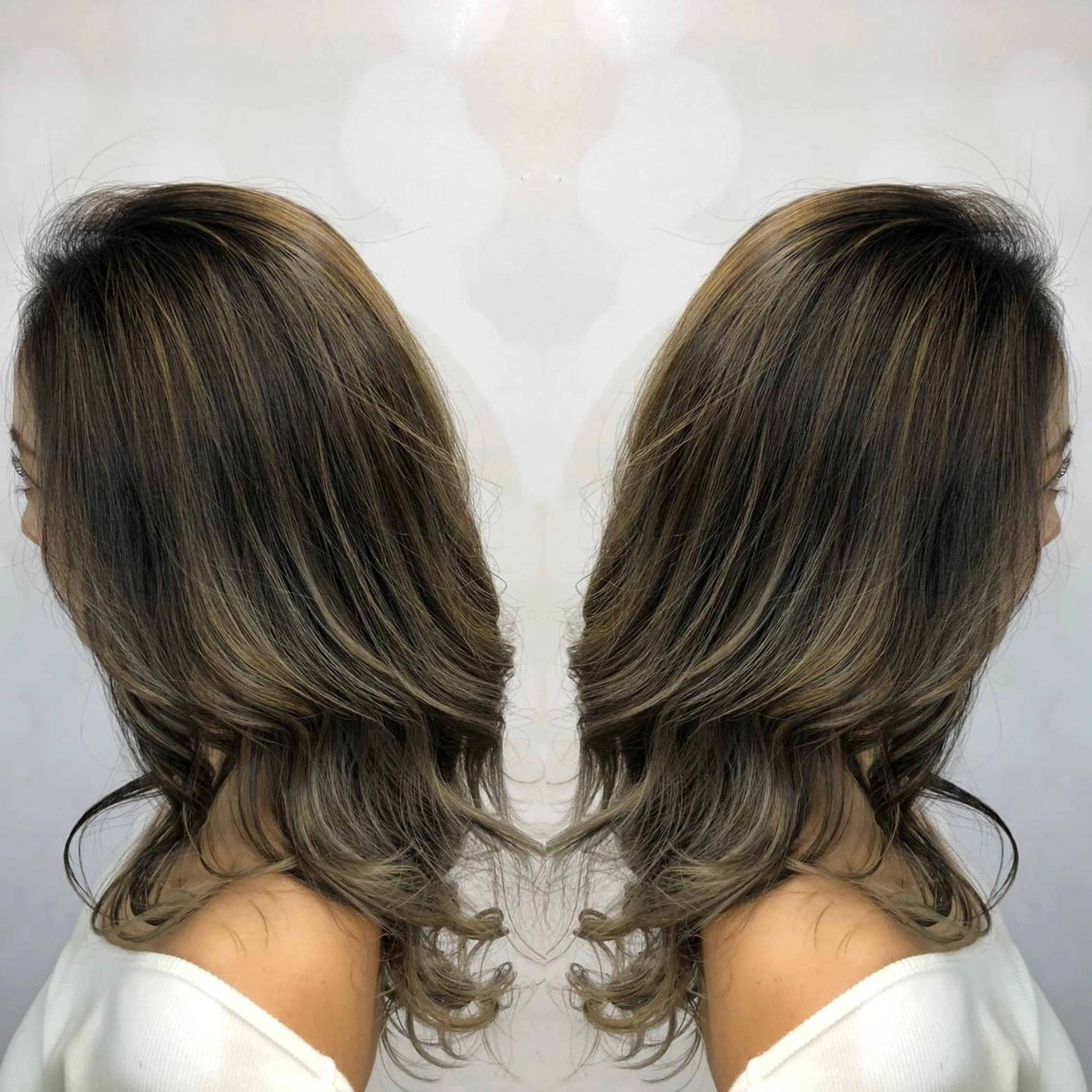 ロング ヘアカラー トリートメント 似合わせカット特化/ 髪質改善/高見洋平のヘアスタイル