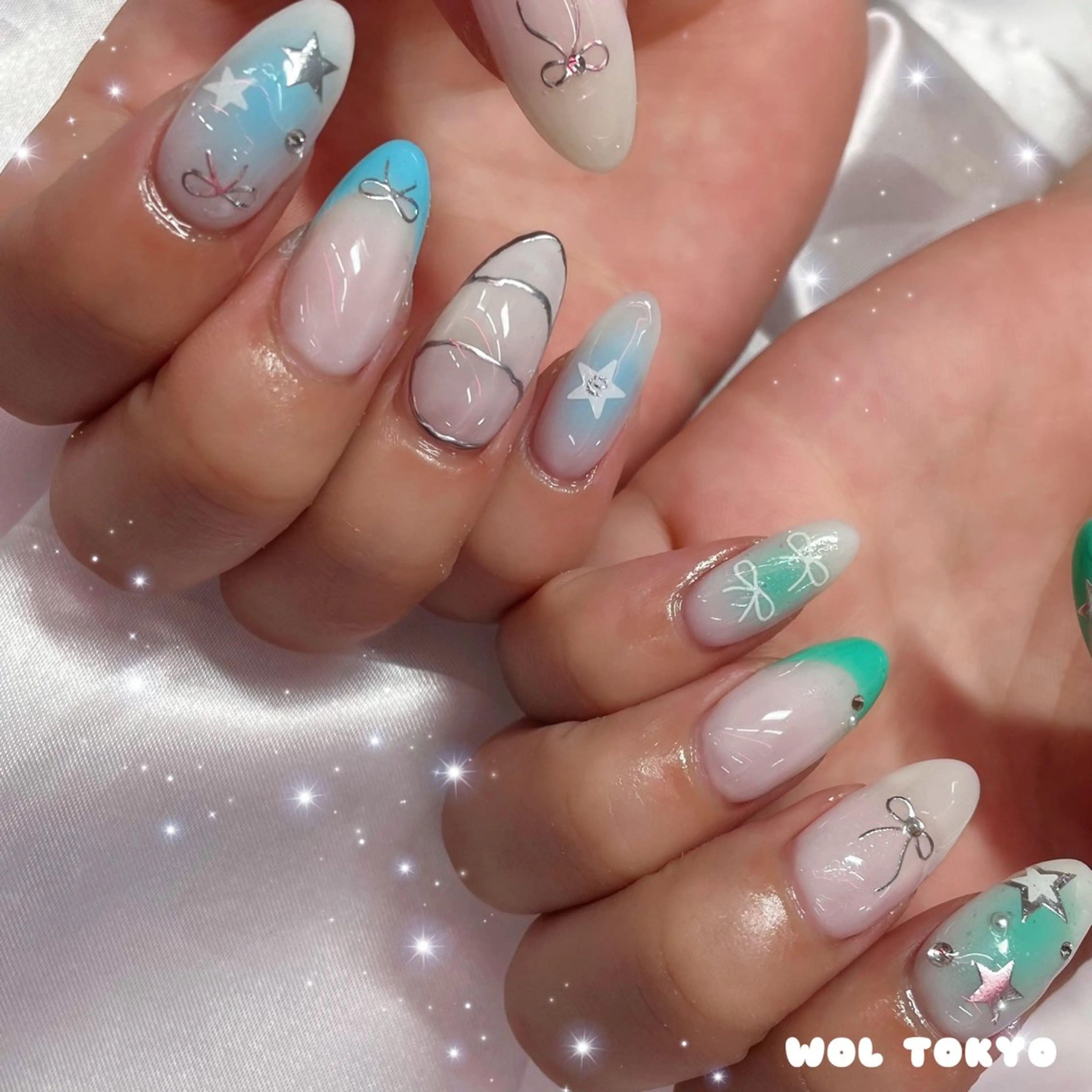 ネイル チークネイル ハンドネイル WOL TOKYO 池袋 maiのネイルデザイン