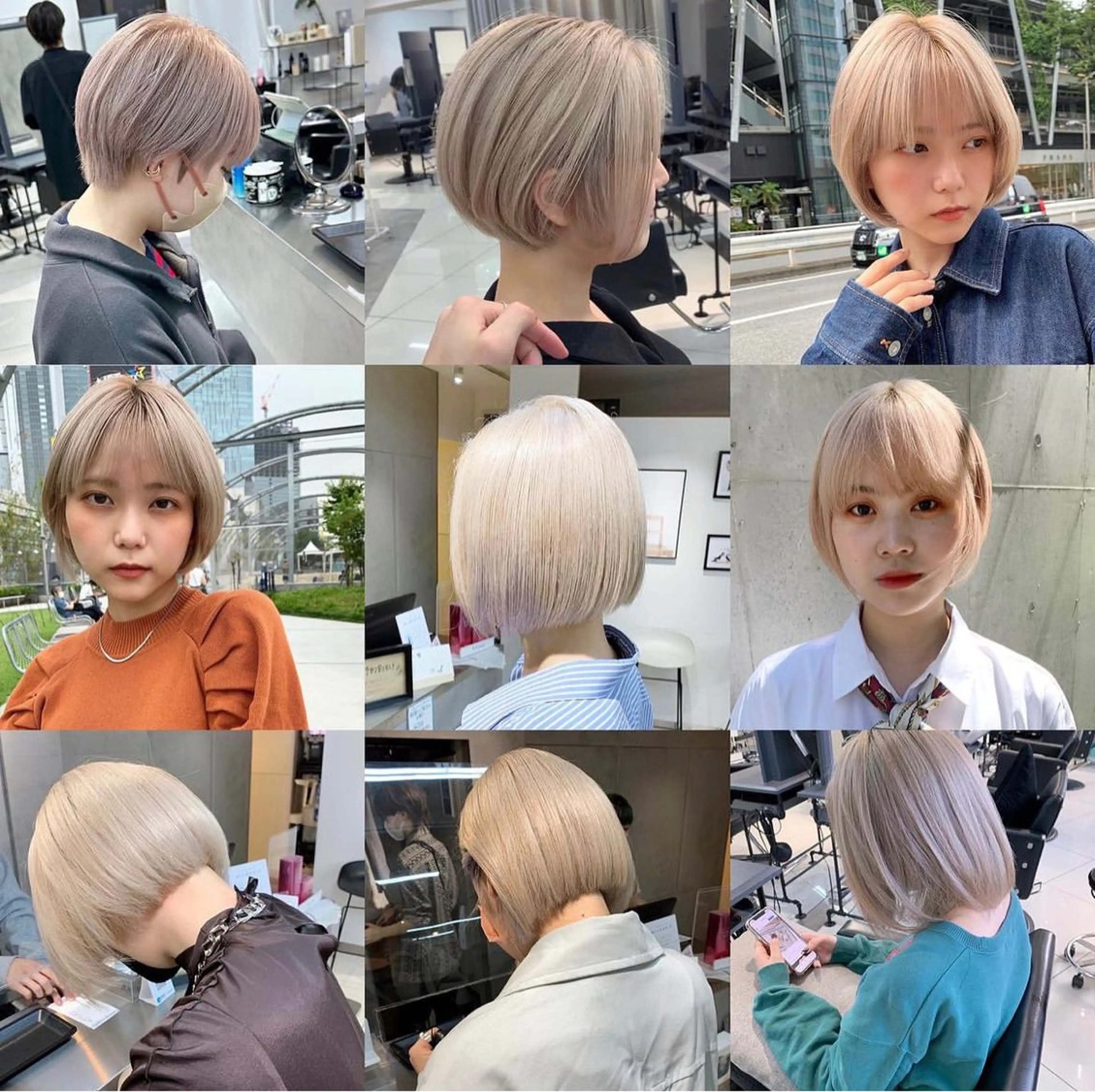 ショート カラー ベージュカラー ミルクティーベージュ vain  shibuya所属・ヘアメイクで一癖ある オシャレ髪💐マナミのヘアスタイル