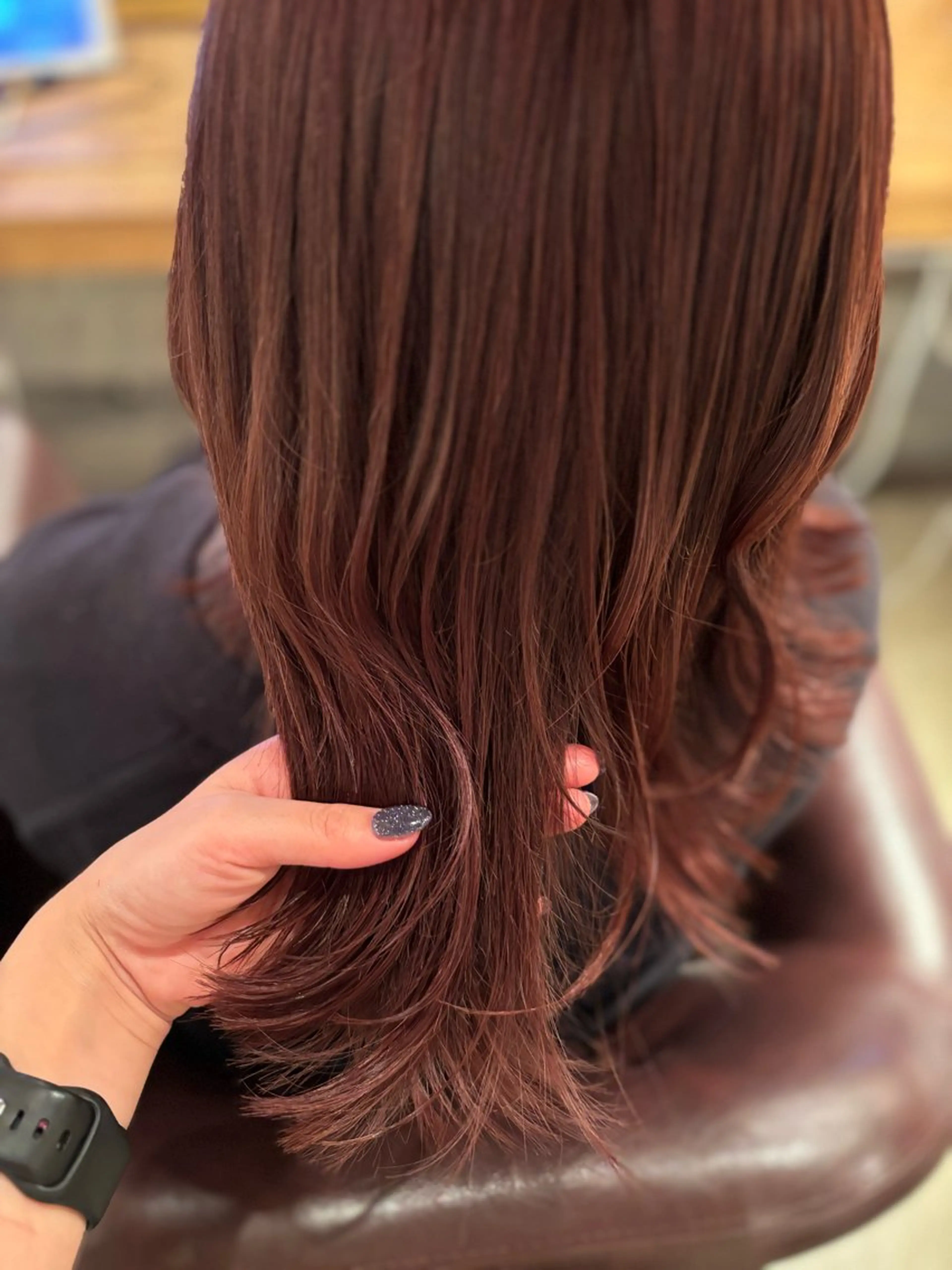 ロング カラー 髪質改善カラー ベージュ🤎YUMEのヘアスタイル