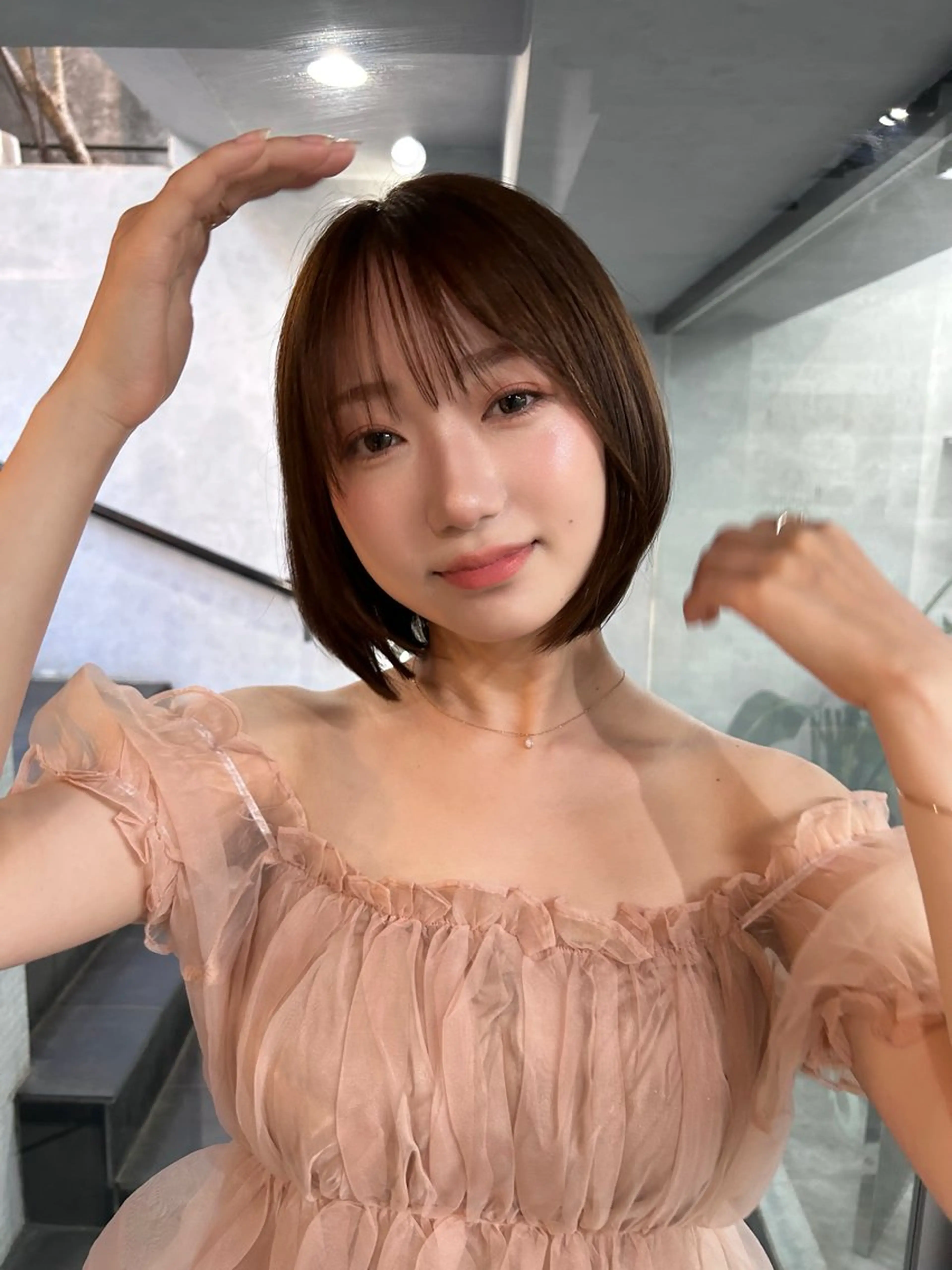 ショート カラー ボブ 海外風レイヤー💋 sanaのヘアスタイル