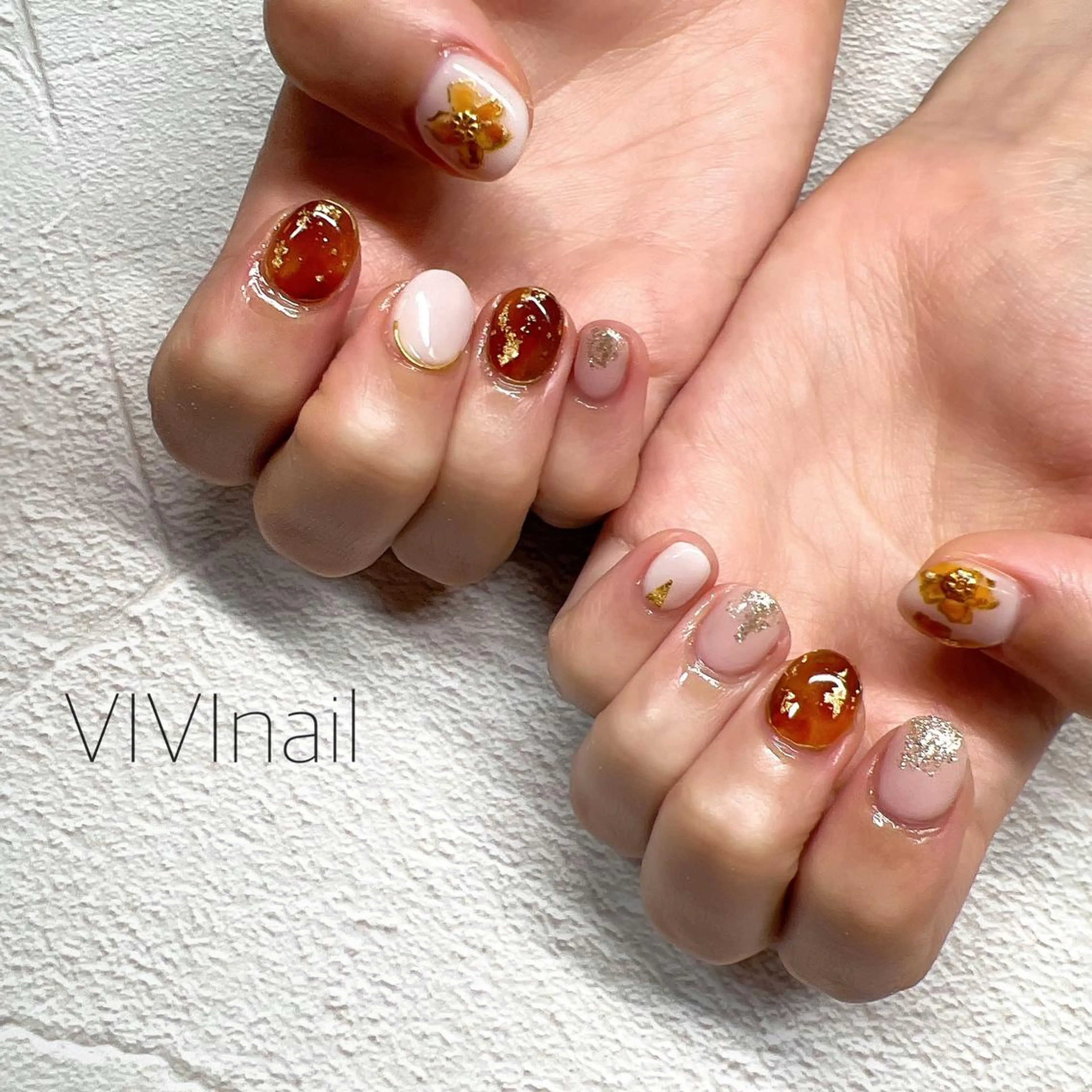 ネイル ショートネイル ハンドネイル vivi nailのネイルデザイン
