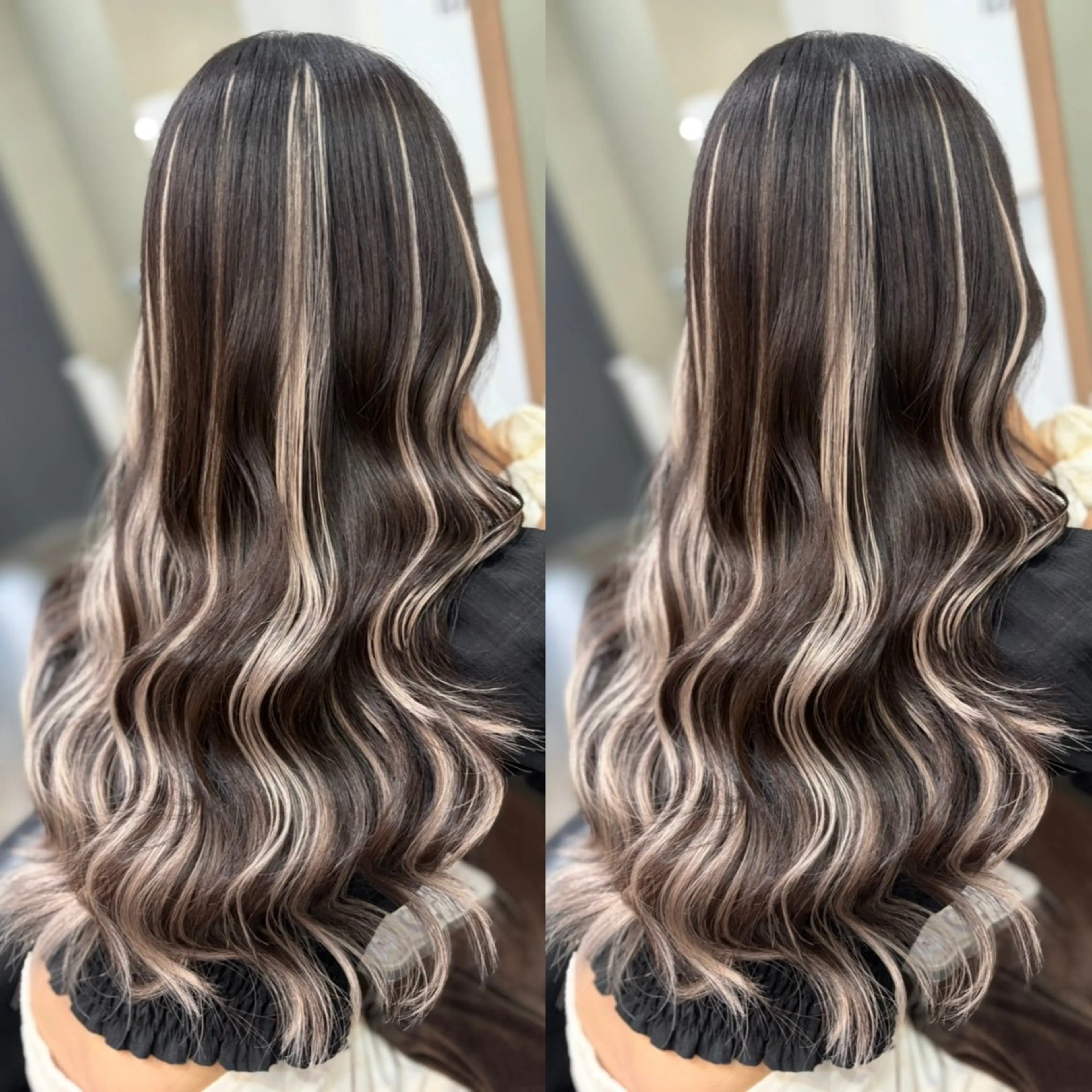 ロング カラー メッシュ エクステ カット ヘアカラー エクステ Lapis エクステ /艶カラー/あいかのヘアスタイル