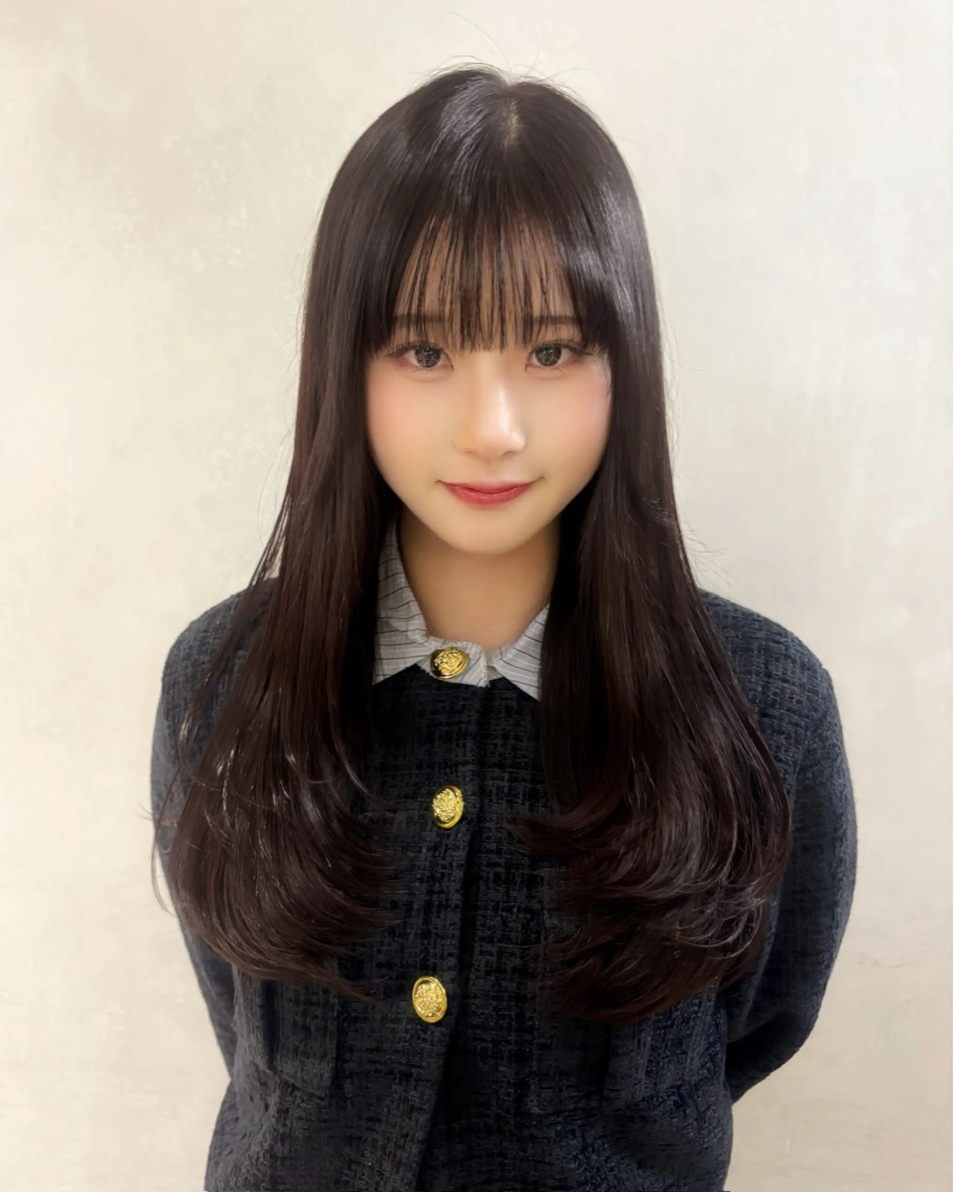 ロング カラー カット 浅倉艶🐈‍⬛ /ウルフ/レイヤーのヘアスタイル