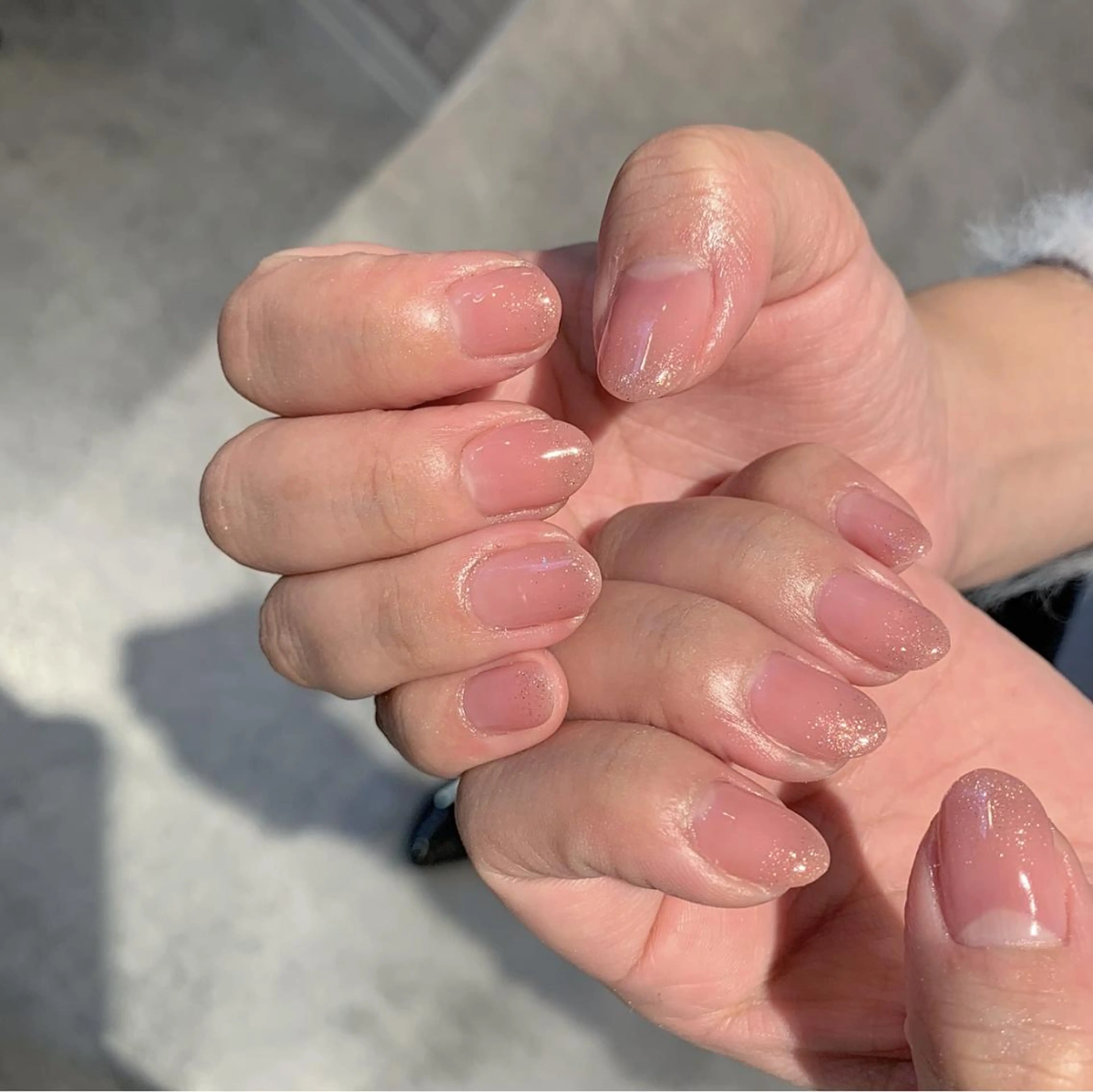 ネイル ジェルネイル ラメ(グリッター) ラメグラデーション パラジェル パラジェル登録サロン N°nail 立川のネイルデザイン