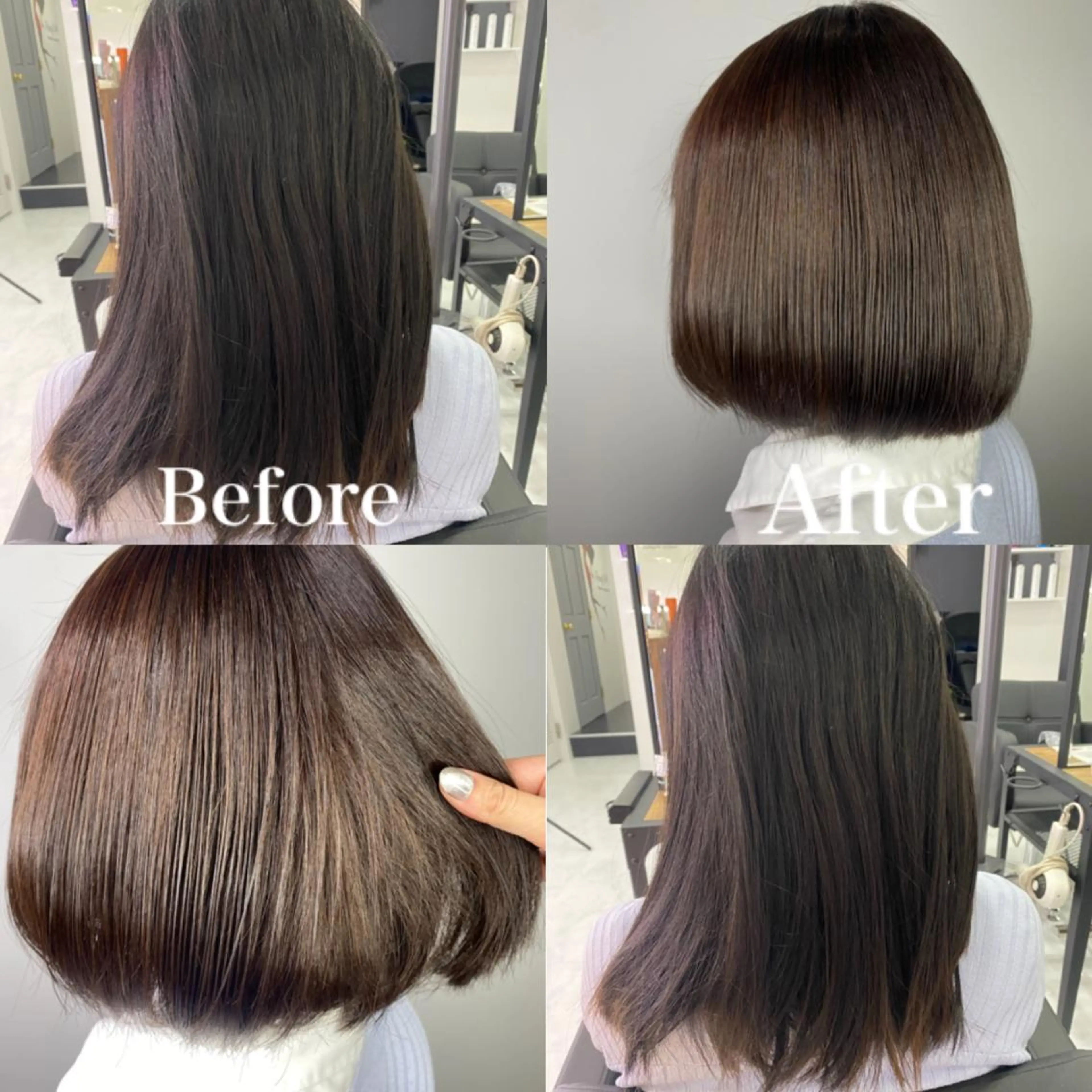 ショート カット 髪質改善×矯正🫧 韓国ヘアasamiのヘアスタイル