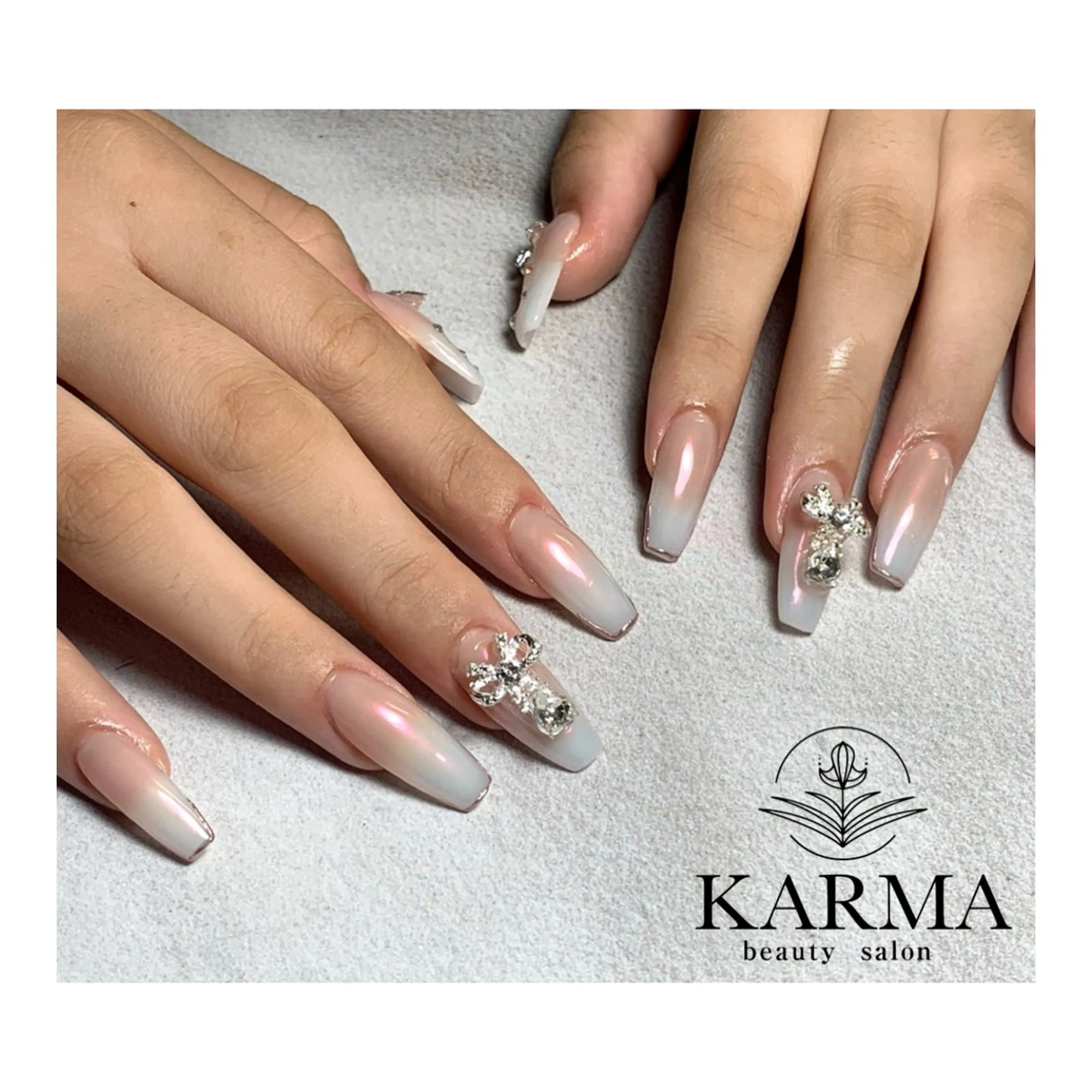 ロング ネイル ハンドネイル KARMA salonのネイルデザイン
