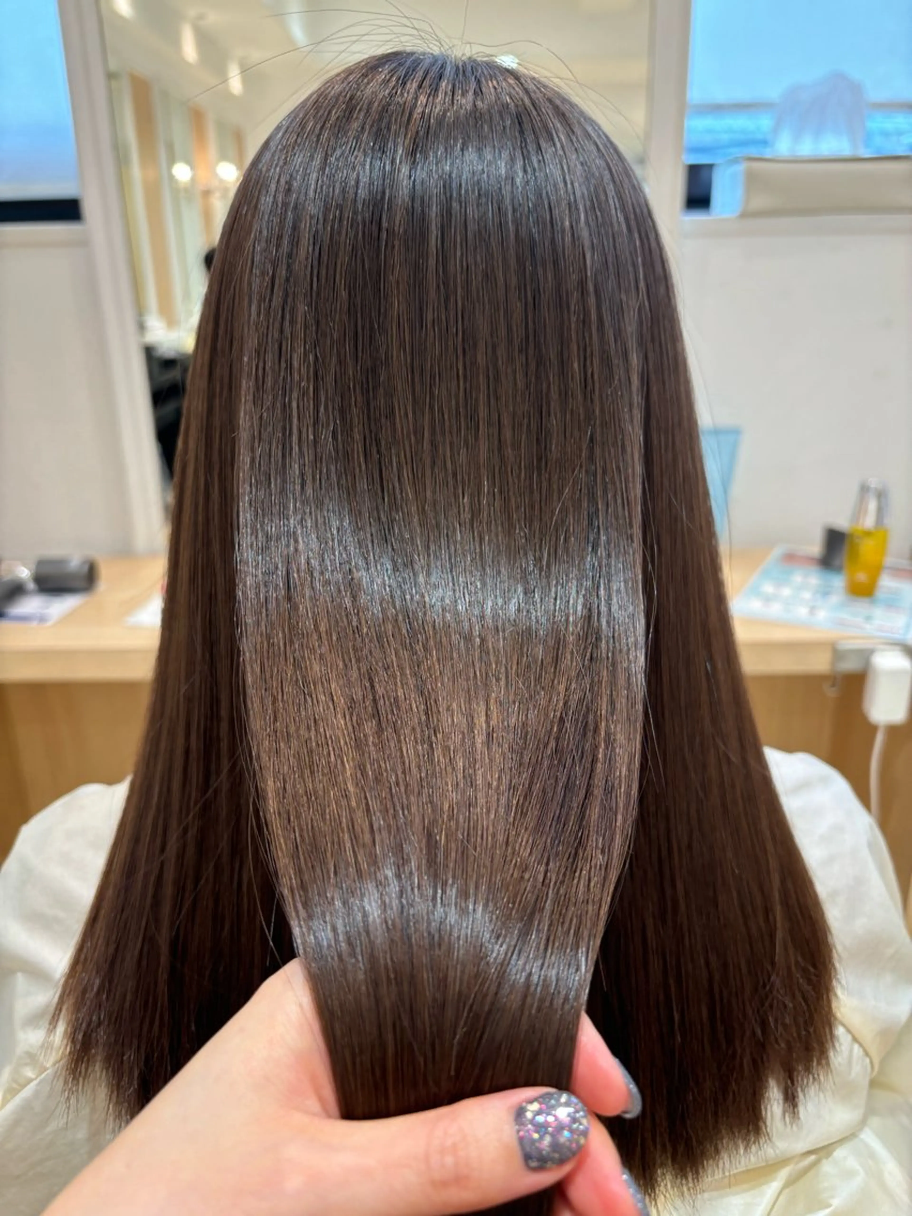 ロング パーマ 縮毛矯正 縮毛矯正 🌙Ash中目黒 坪内沙月🌙のヘアスタイル
