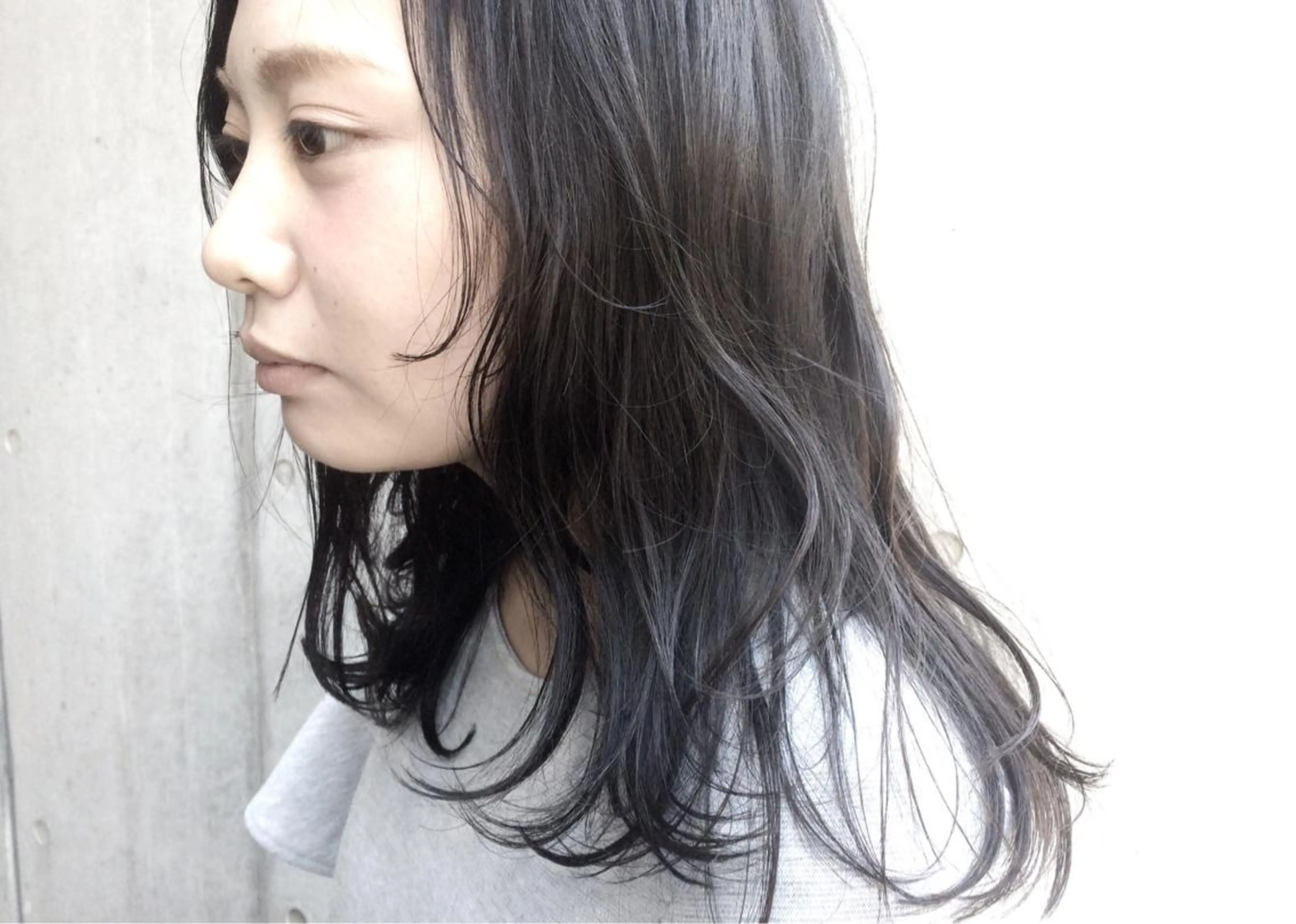 セミロング カット ヘアカラー トリートメント milk所属・キノシタ マユのヘアスタイル