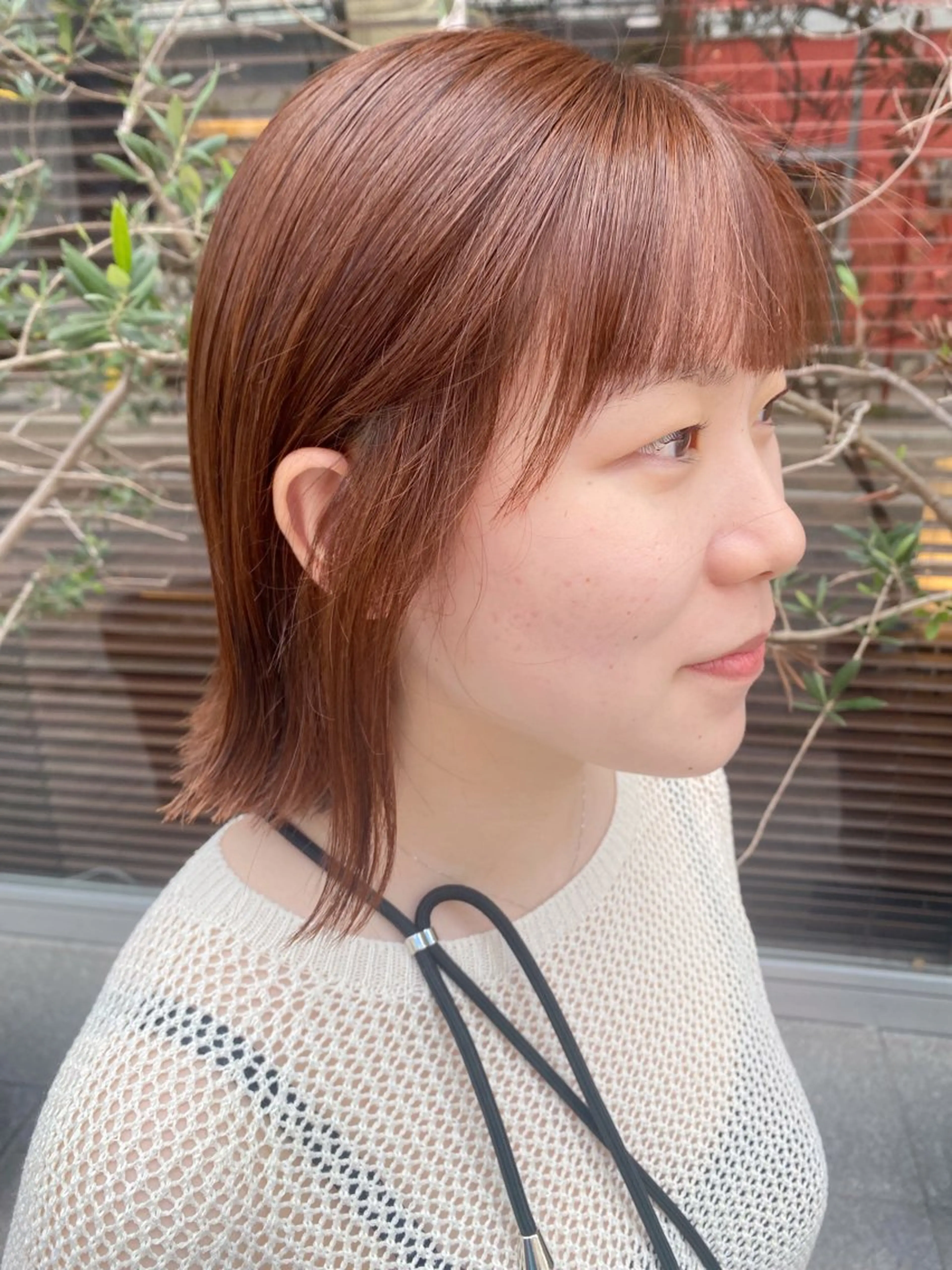 ミディアム カット ヘアカラー maika /layer cutのヘアスタイル