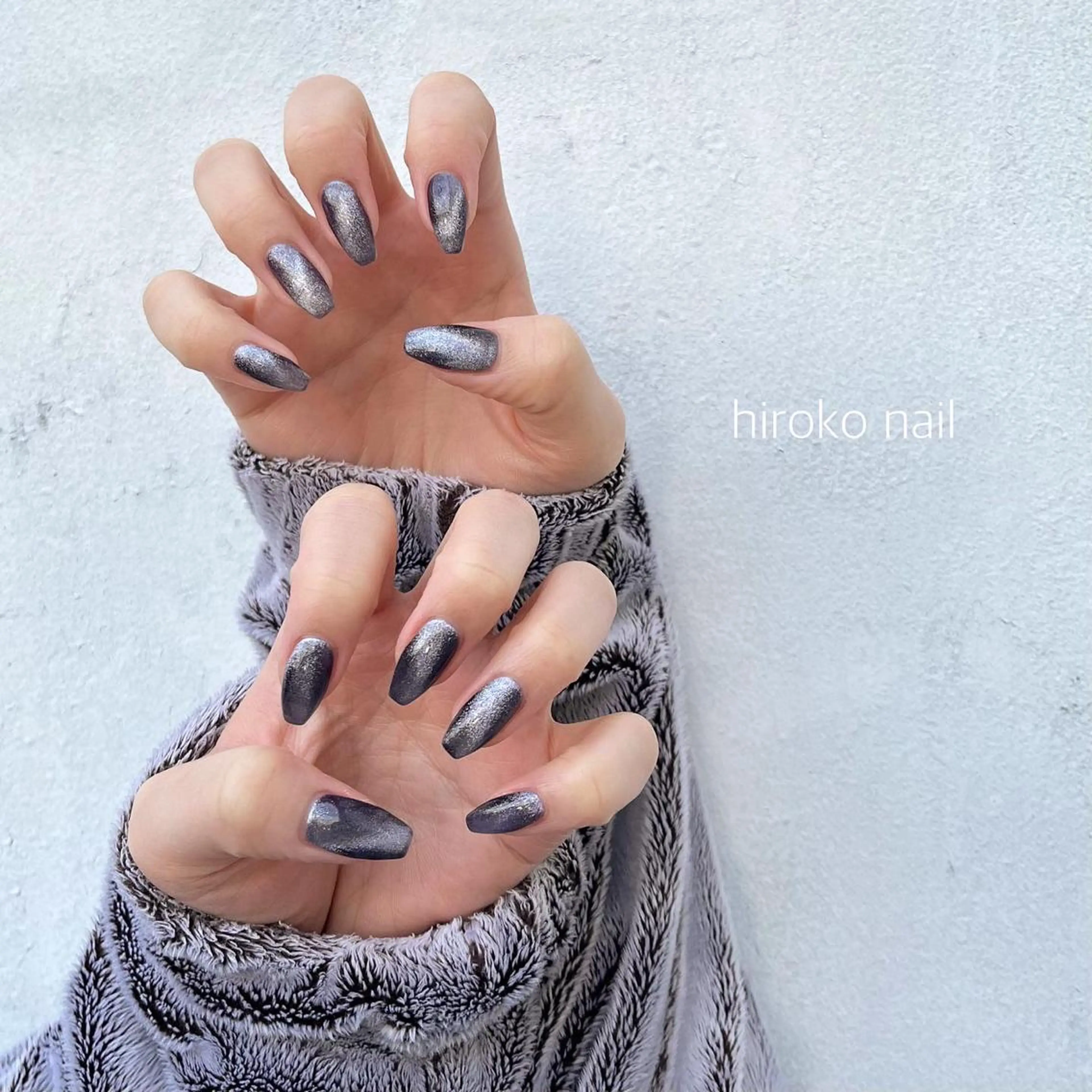 ネイル マグネットネイル ハンドネイル hiroko nailのネイルデザイン