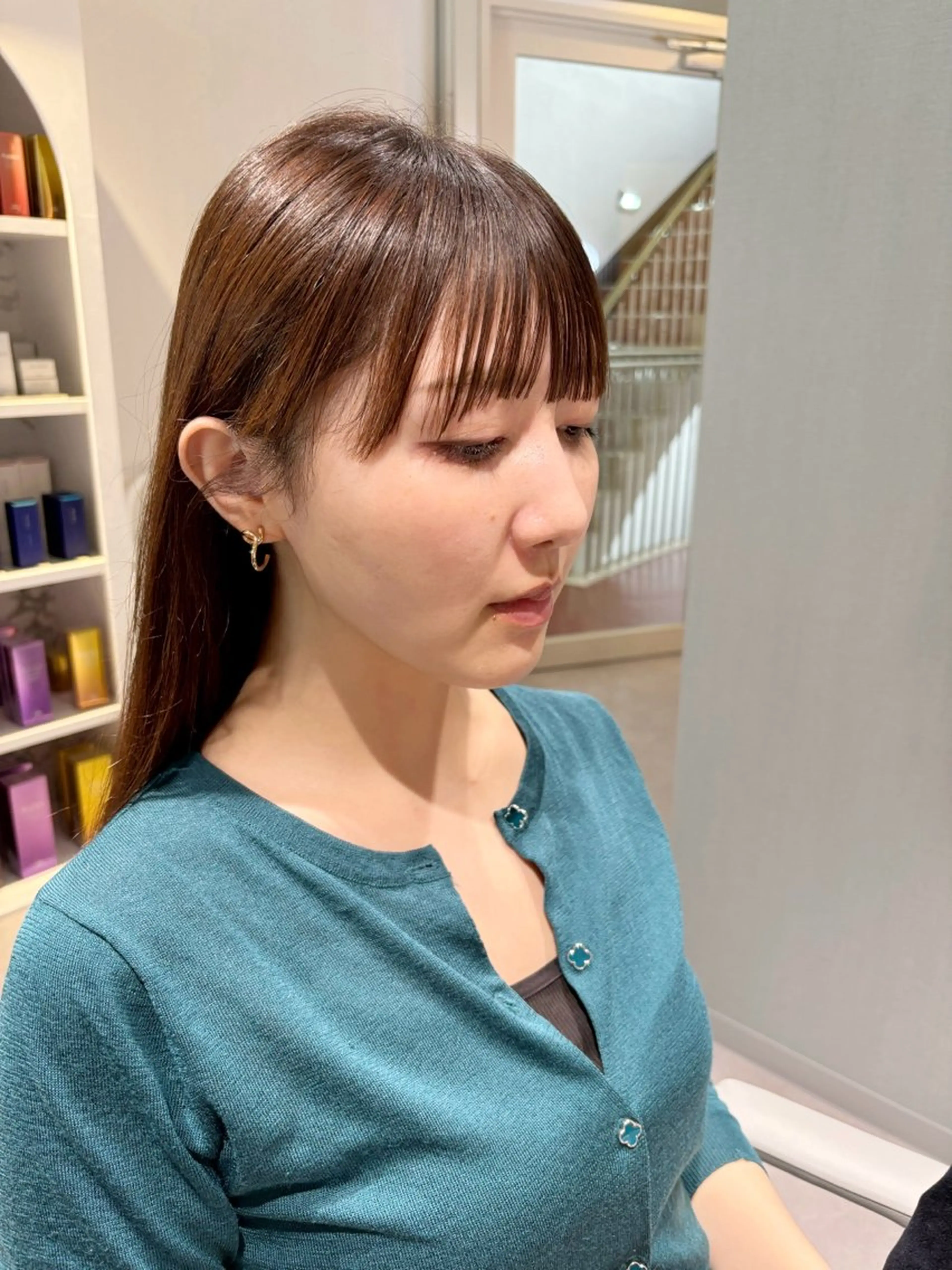 ミディアム ワイドバング [amu]kaho /メンズカット🧃のヘアスタイル