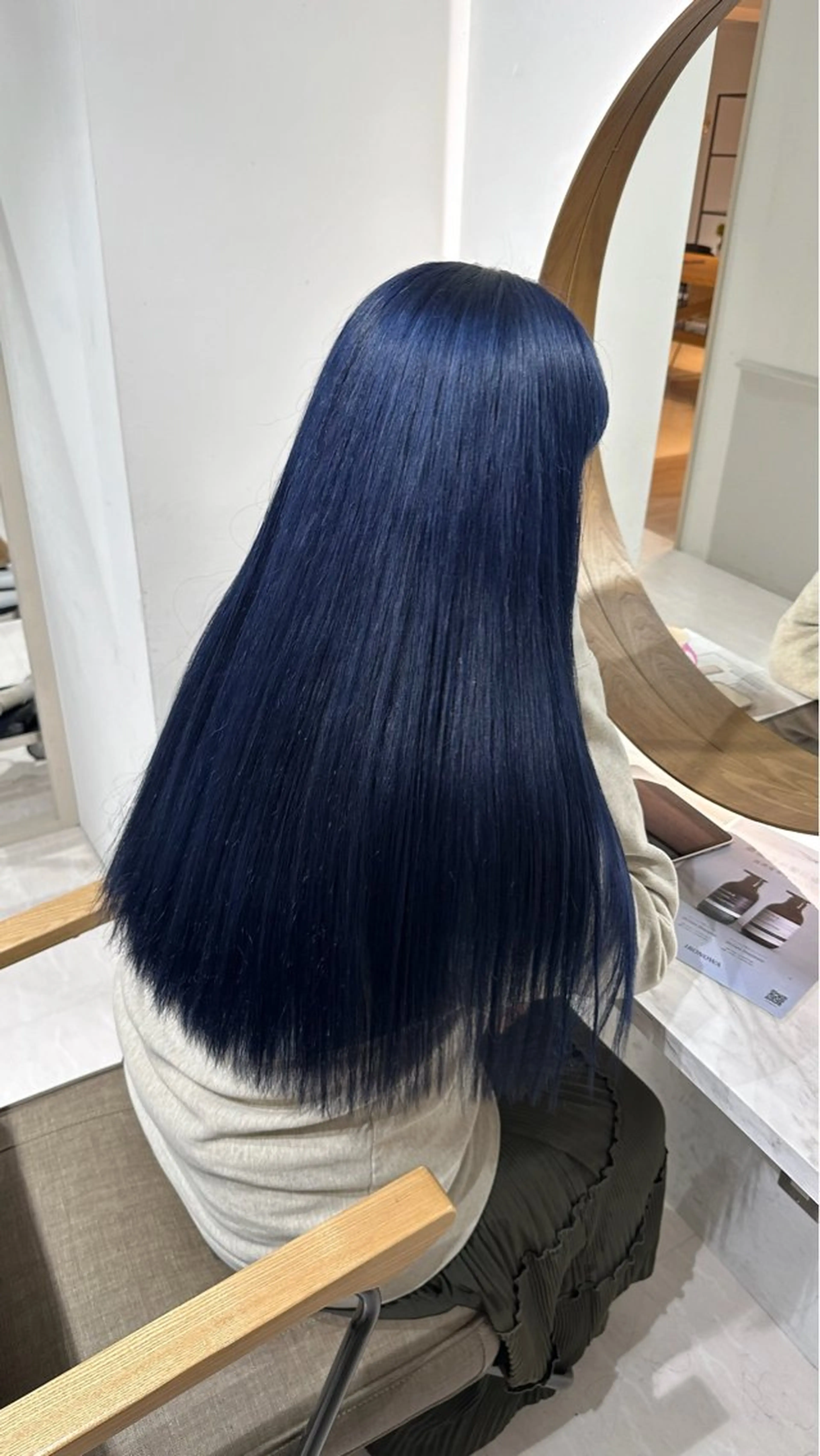 カラー ネイビーカラー 瀬戸 杏珠のヘアスタイル