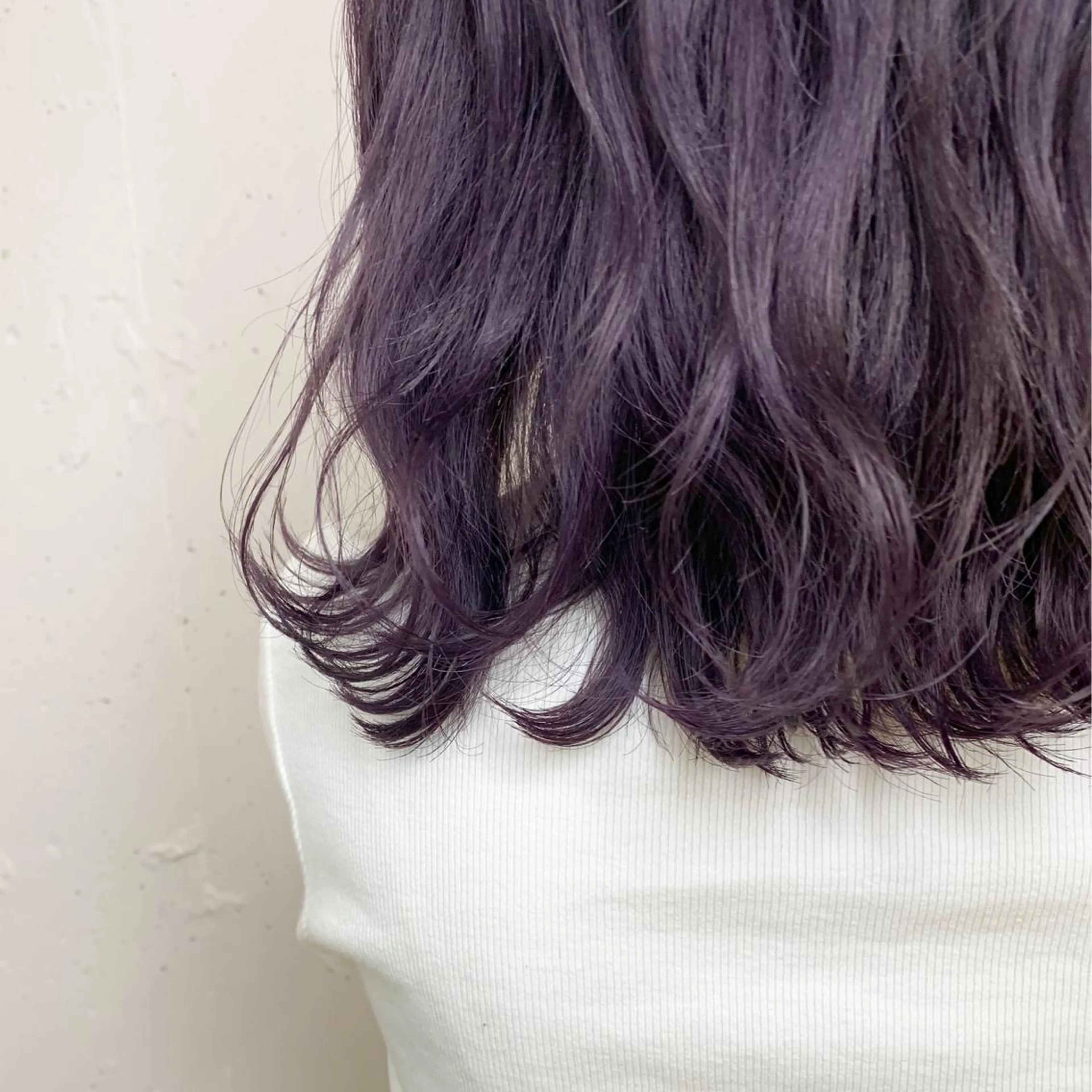 ミディアム カラー ブルーカラー ラベンダーカラー raika .のヘアスタイル
