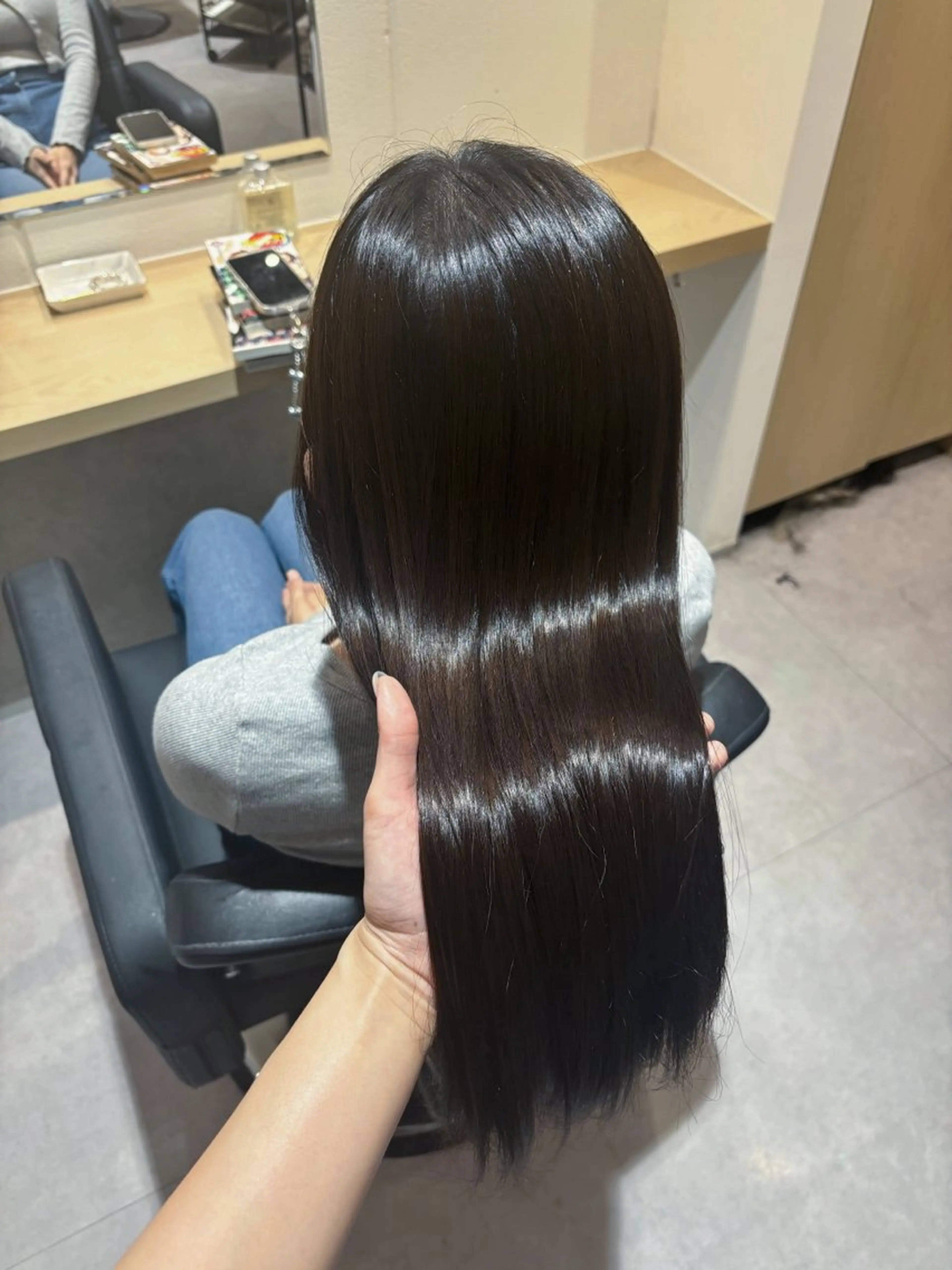 ロング 縮毛矯正 hina /髪質改善/カラーのヘアスタイル
