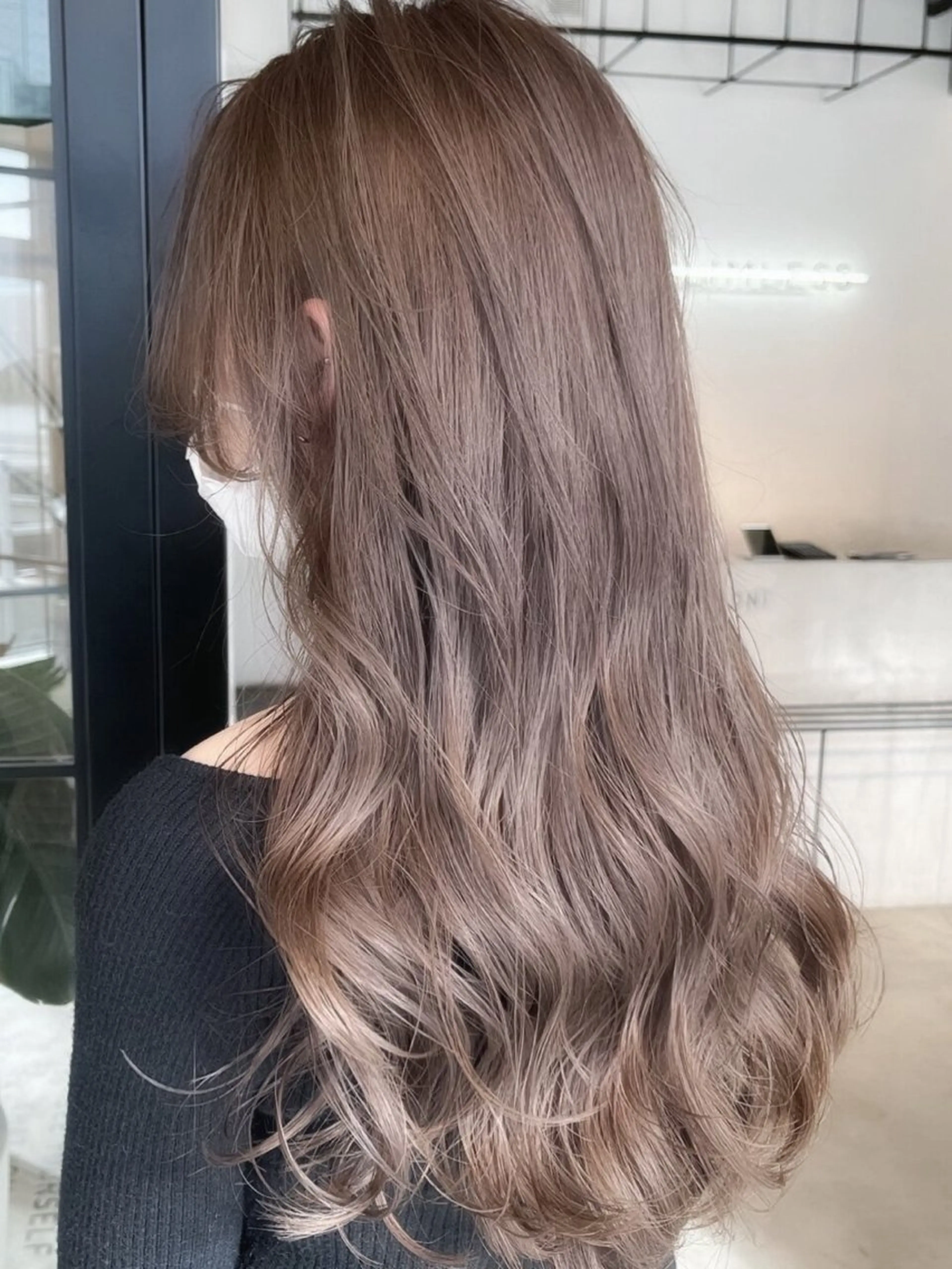 ロング カラー ベージュカラー🧸/ 松崎/東区/田中理沙のヘアスタイル