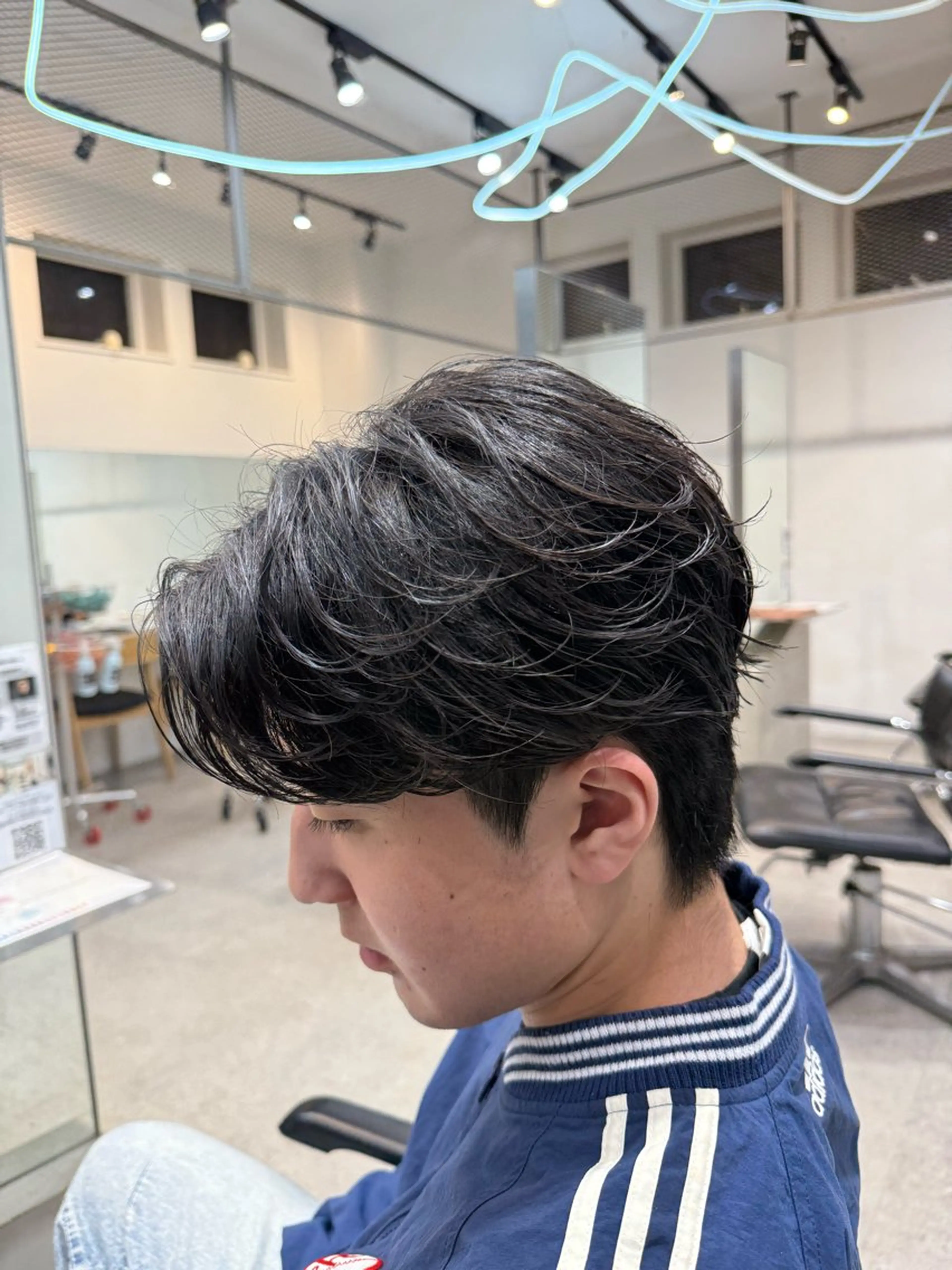 ショート カラー パーマ メンズ カット パーマ Men's salon fifth 渋谷【メンズサロン フィフス】所属・fifth/堀 佳樹のヘアスタイル