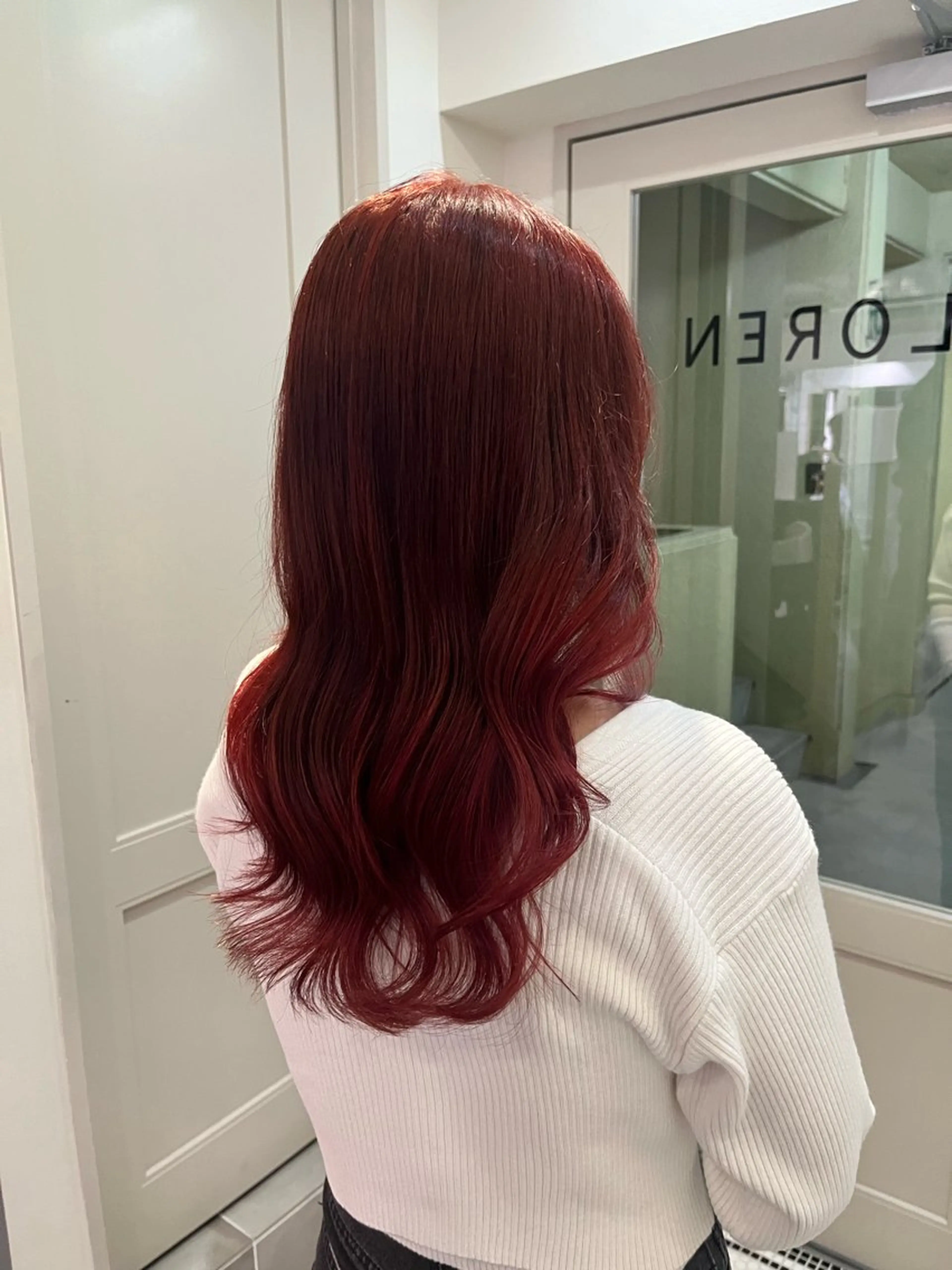 ロング カラー ブリーチ ダブルカラー ヘアカラー くすみカラー/ パーマ/ろーれんのヘアスタイル