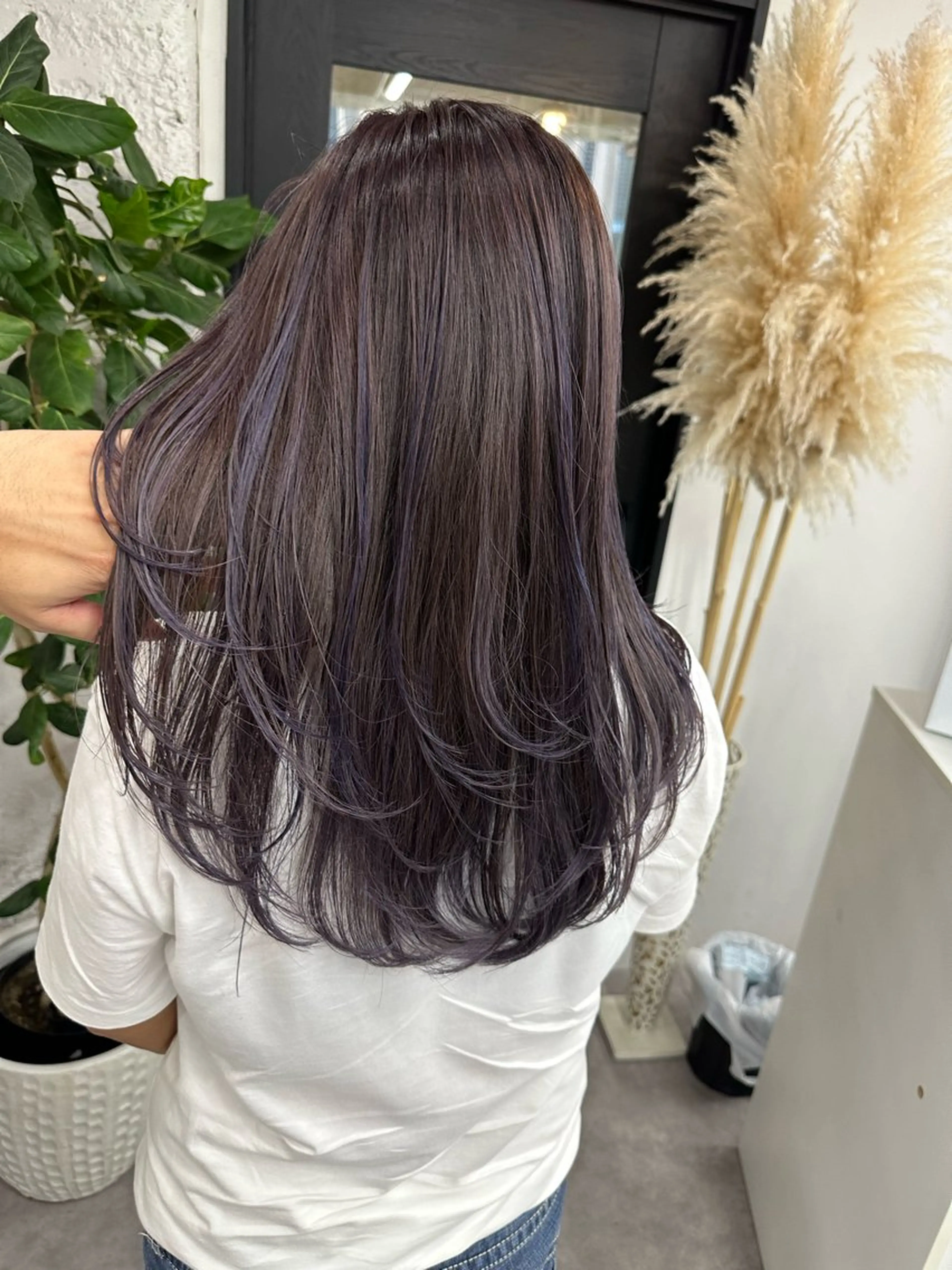 セミロング カット ヘアカラー 笹江 瑞穂のヘアスタイル