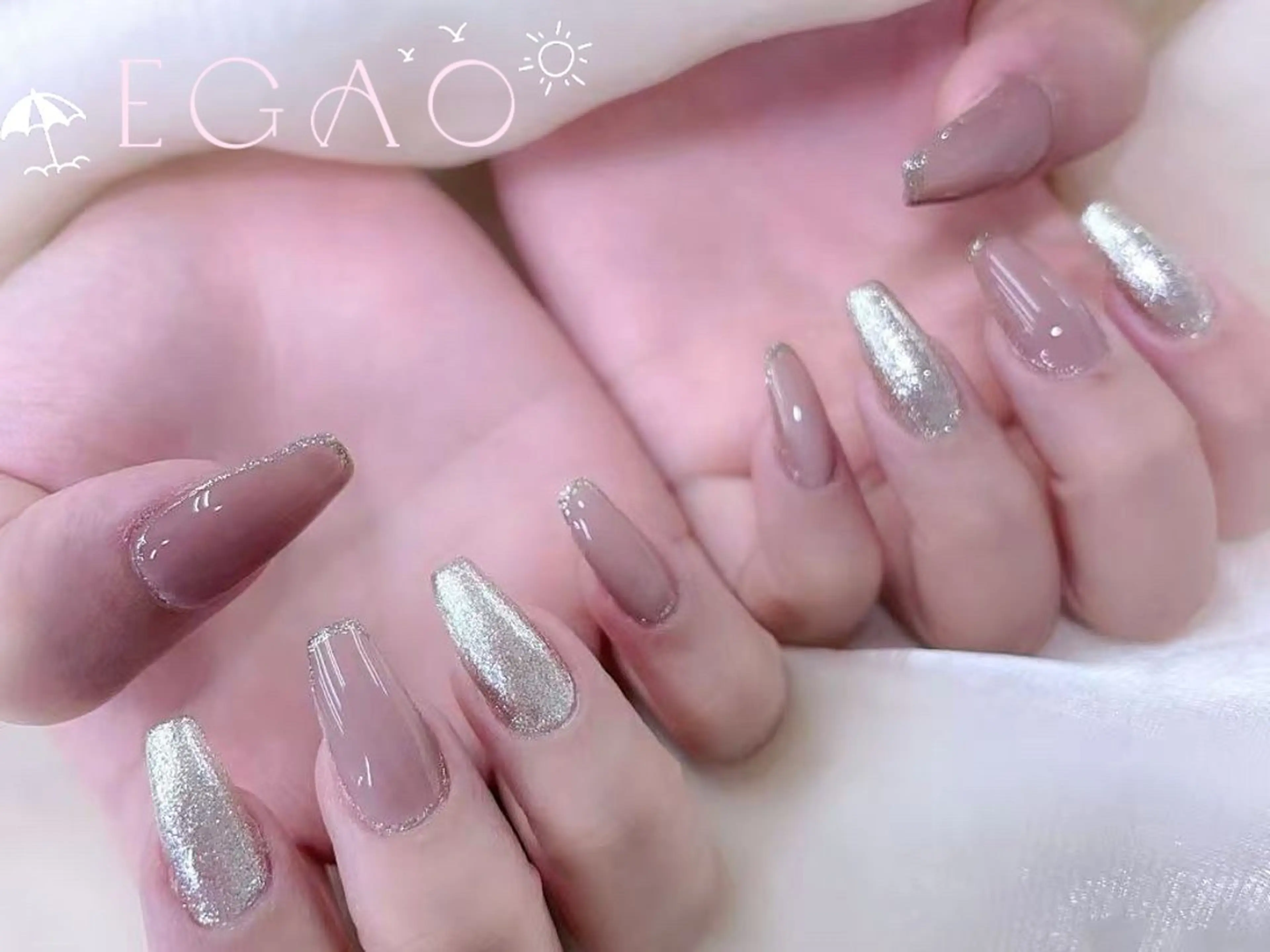 ネイル アートネイル フットネイル フレンチネイル ジェルネイル グラデーション ハンドネイル Egao Nail Salonのネイルデザイン