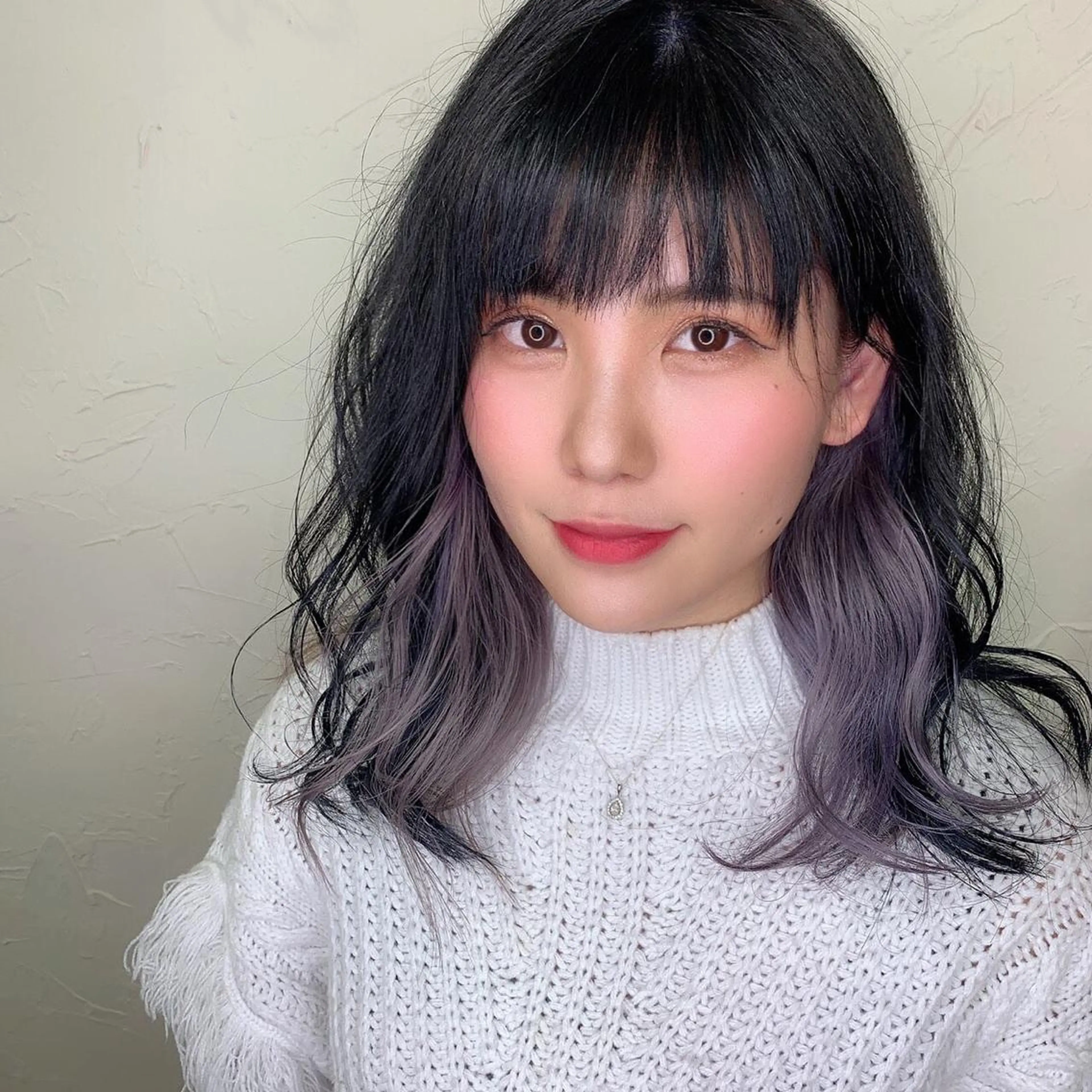 ミディアム 深沢 秀のヘアスタイル