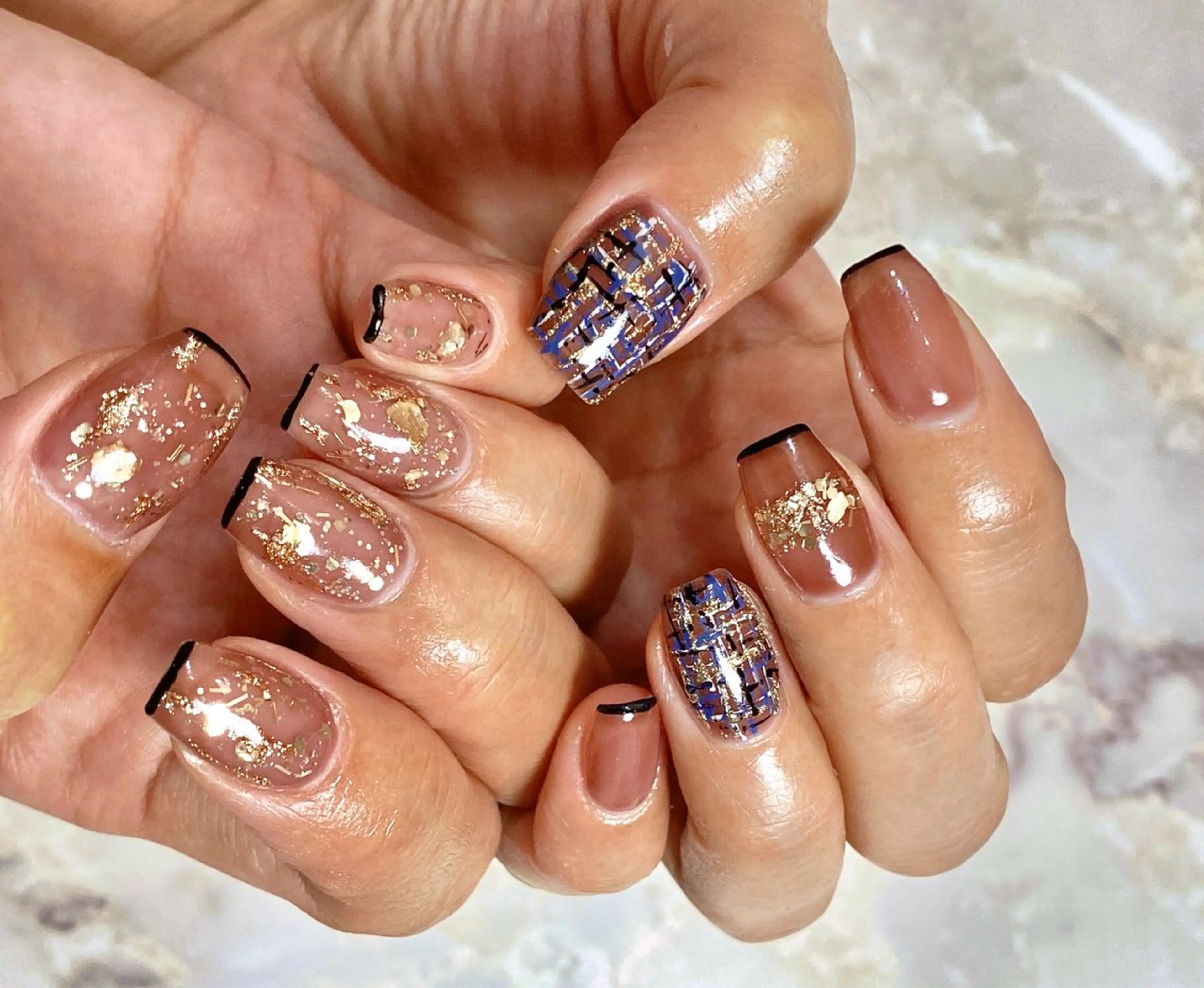 ミディアム ハンドネイル cattleya nailのネイルデザイン