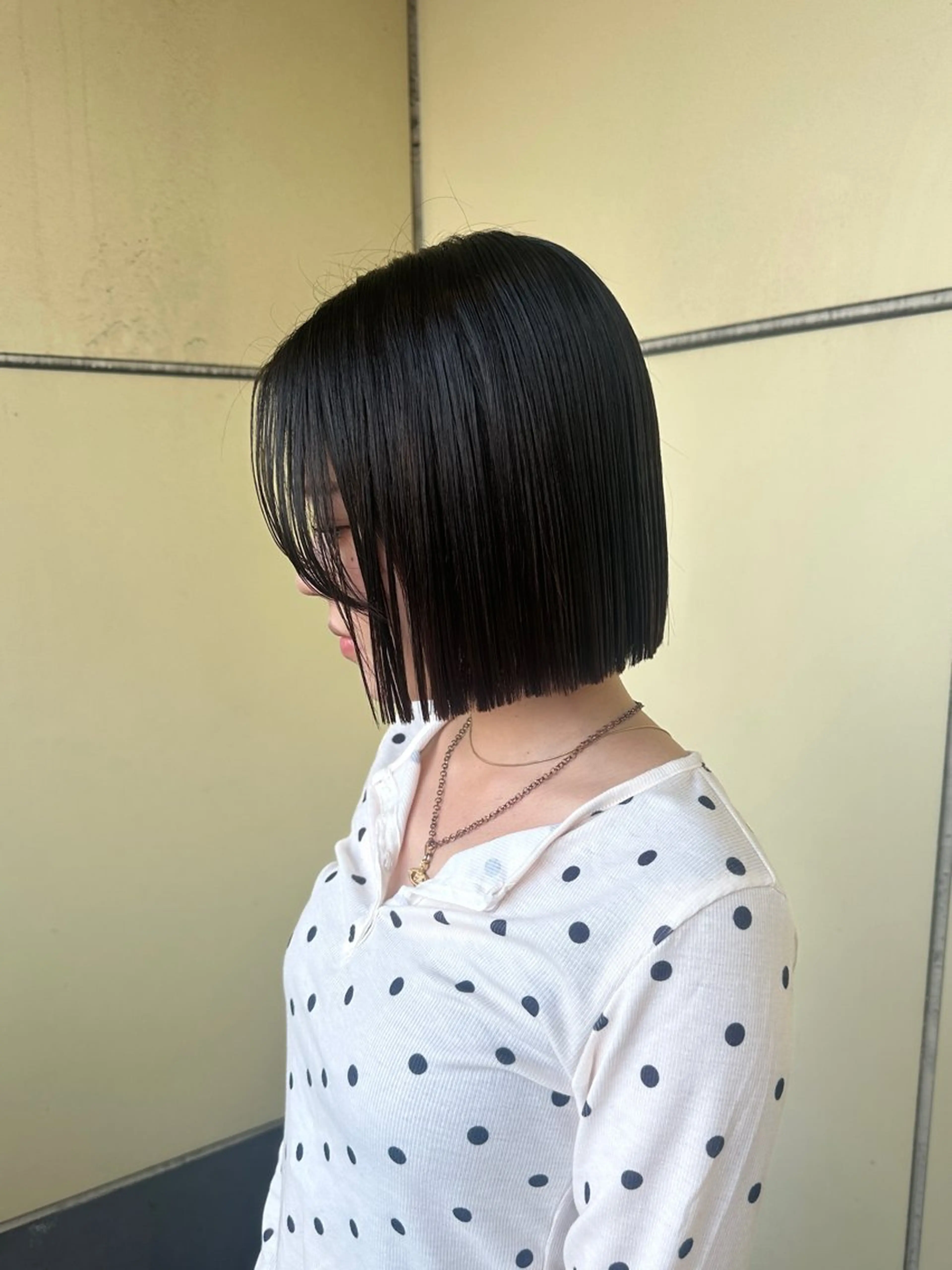ショート 切りっぱなしボブ ボブ カット Y U  Iのヘアスタイル