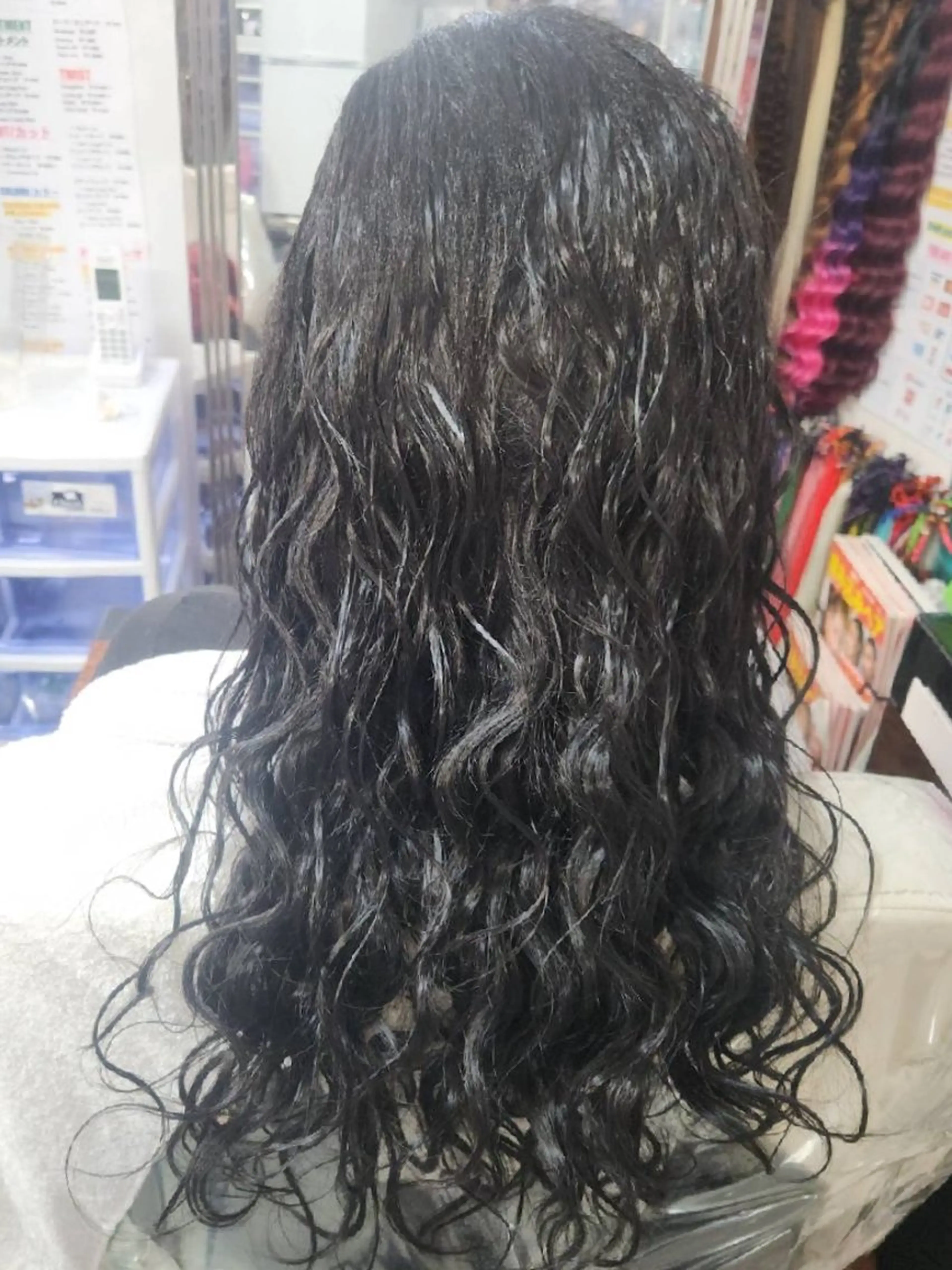 パーマ ロング メンズ キッズ  渡辺 マリのヘアスタイル