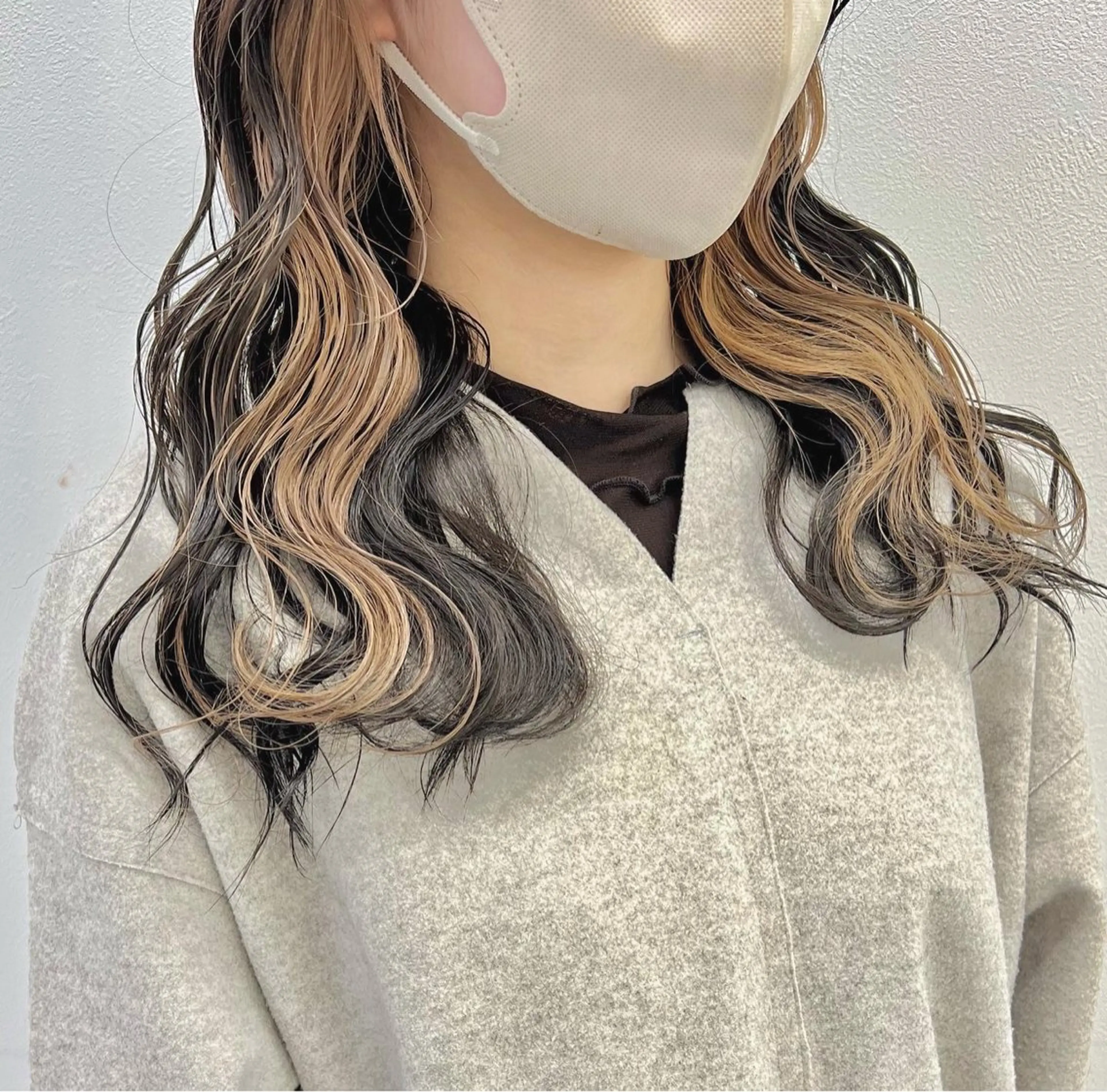 セミロング カラー 💫トレンドパーマ 友輝💫のヘアスタイル