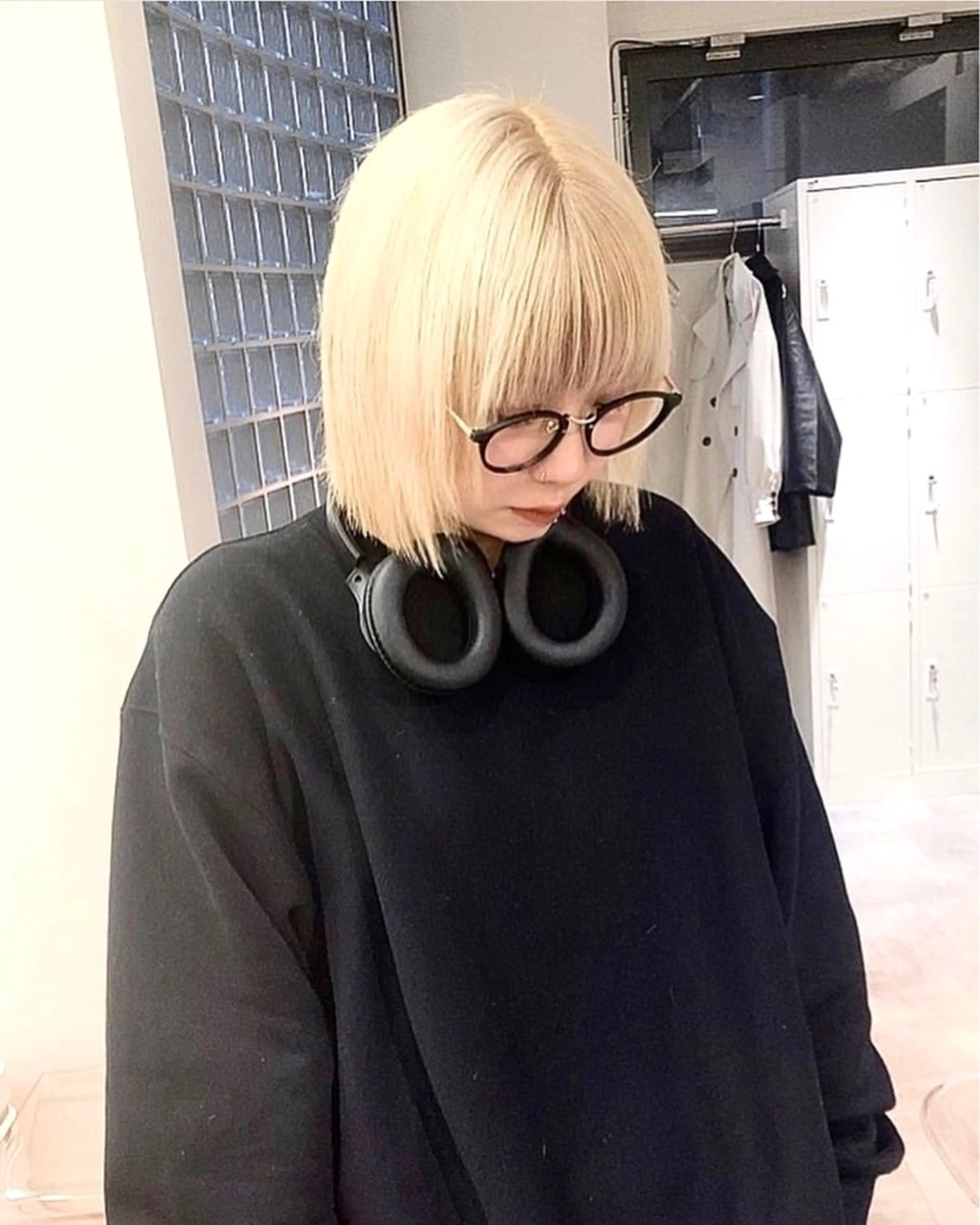 ショート カラー ヘアカラー トリートメント 大阪ヘアカラー ブリーチmarinaのヘアスタイル