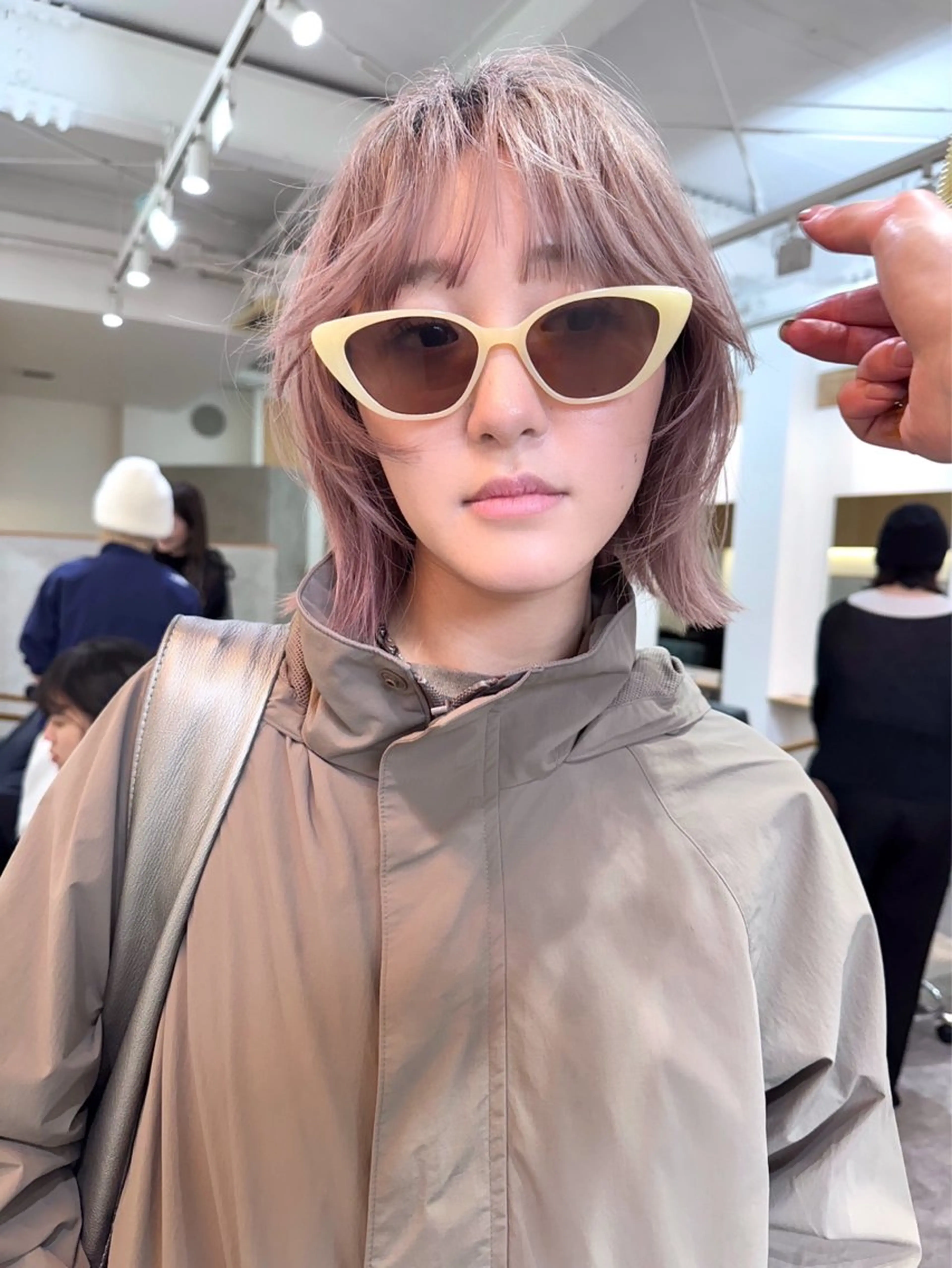 ショート カラー ヘアアレンジ カット ヘアカラー トリートメント 丸山渉/パーマ エフェクトブリーチのヘアスタイル