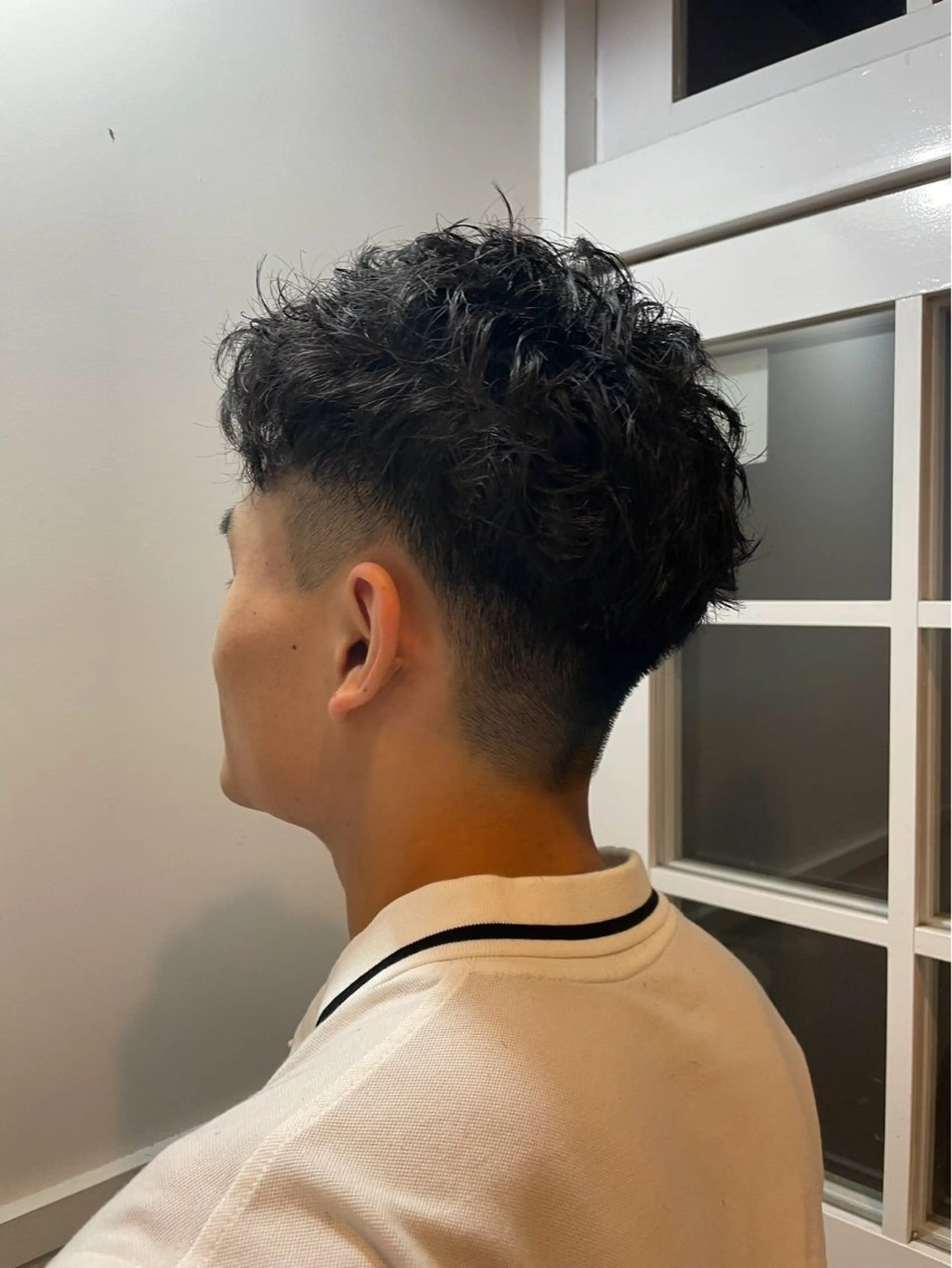 メンズカット＋パーマモデル (3cm以上カット)の写真
