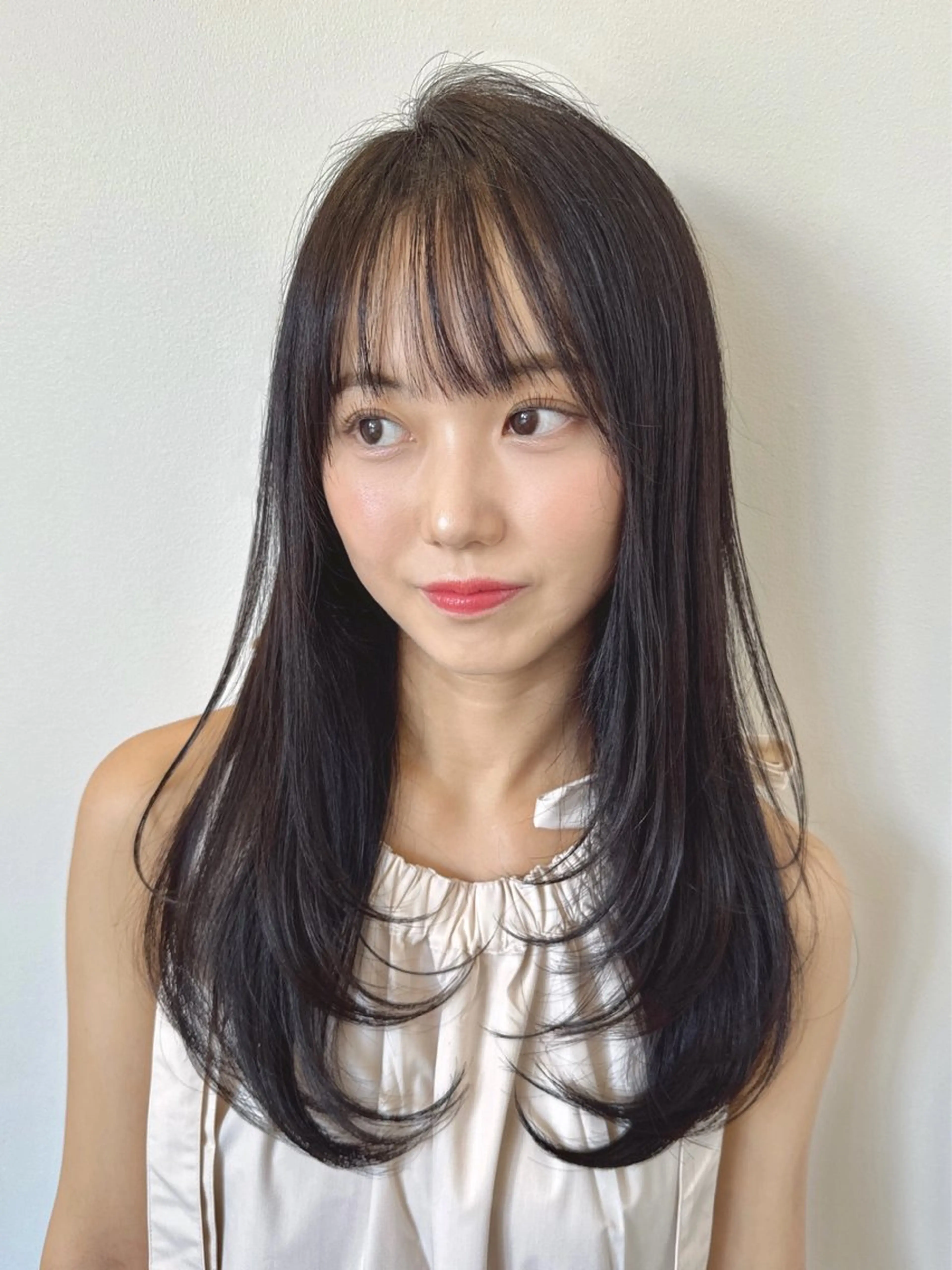 ロング 小顔カット トリートメント カット ヘアカラー トリートメント レイヤー/巻ける 縮毛矯正/土田陸登のヘアスタイル