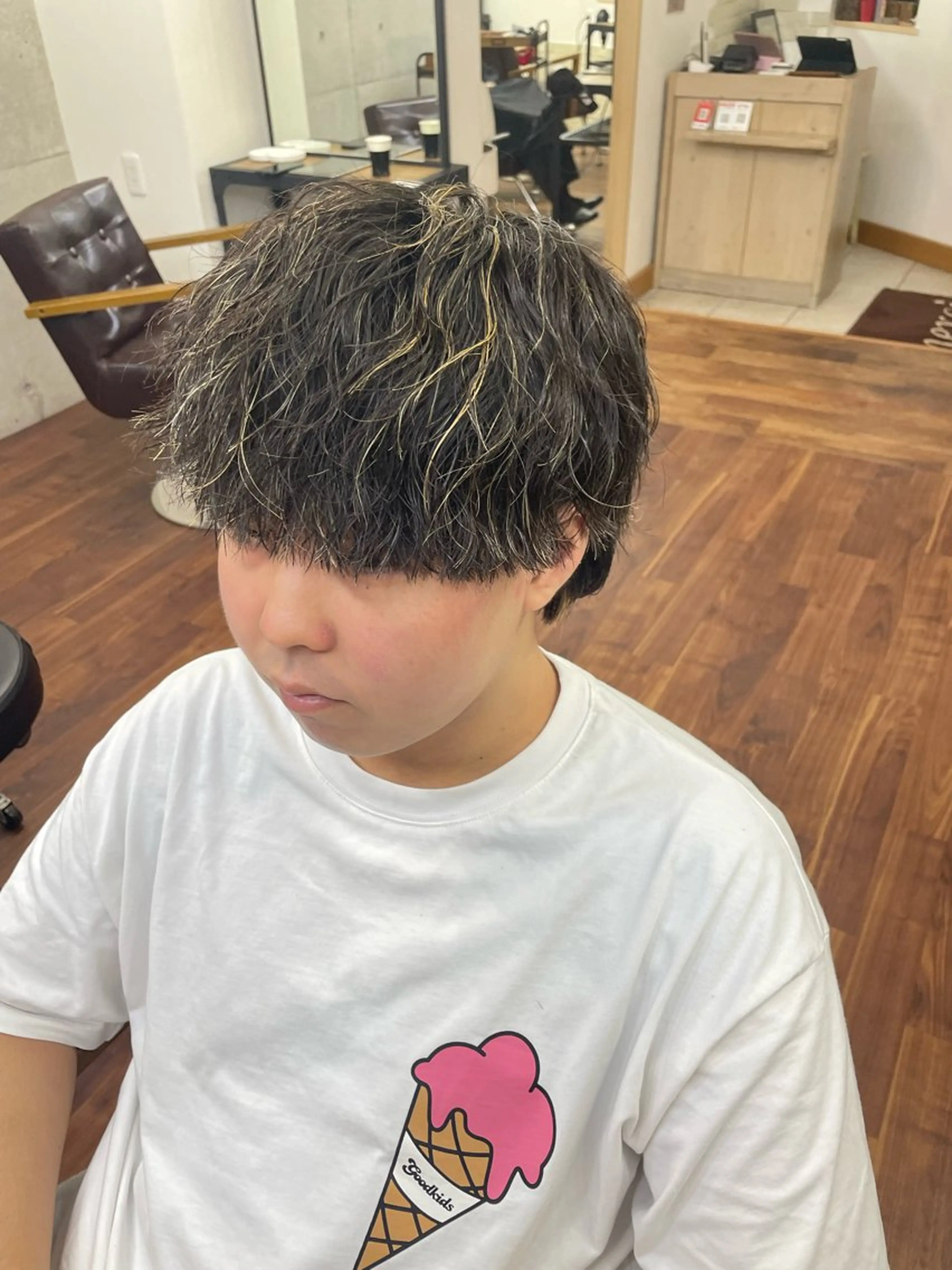 カラー パーマ メンズ マッシュウルフ メンズメッシュ マッシュ メンズウルフカット メッシュ Ritsuki メンズ特化😎のヘアスタイル