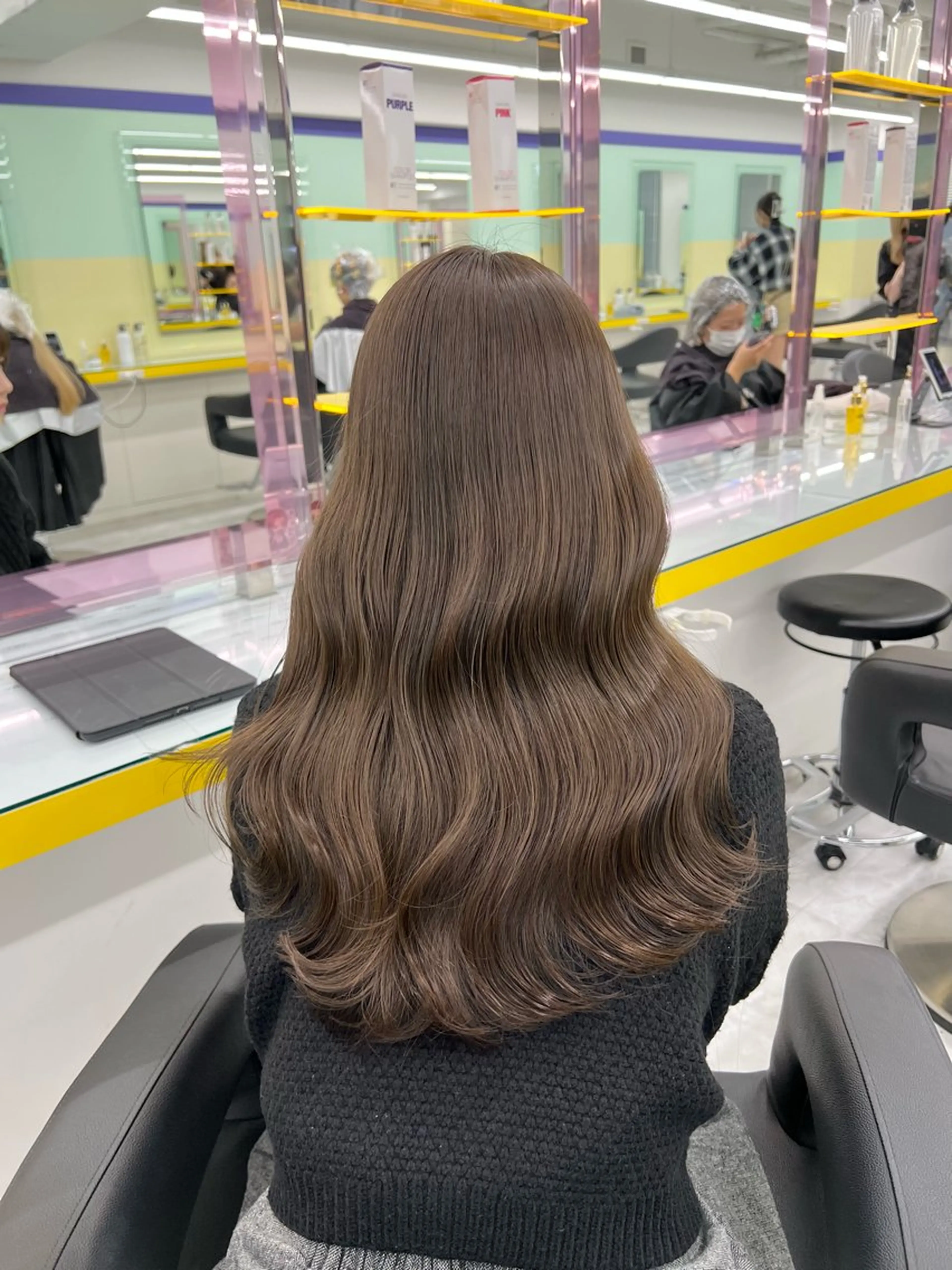 セミロング ヘアカラー トリートメント ヘッドスパ レイヤー/韓国❣️ 髪質改善/亘紘輝のヘアスタイル