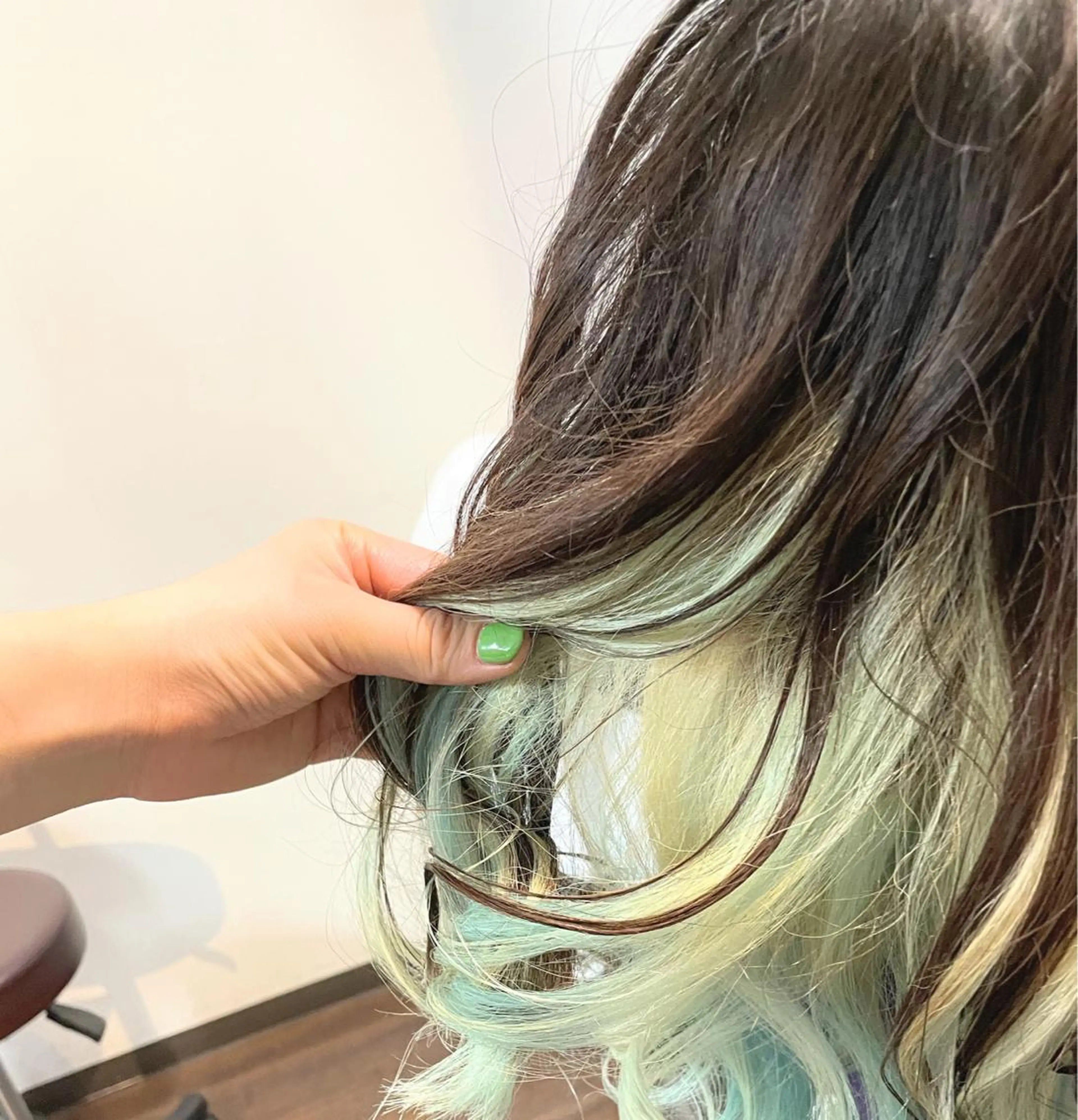 ロング 中村 海波のヘアスタイル