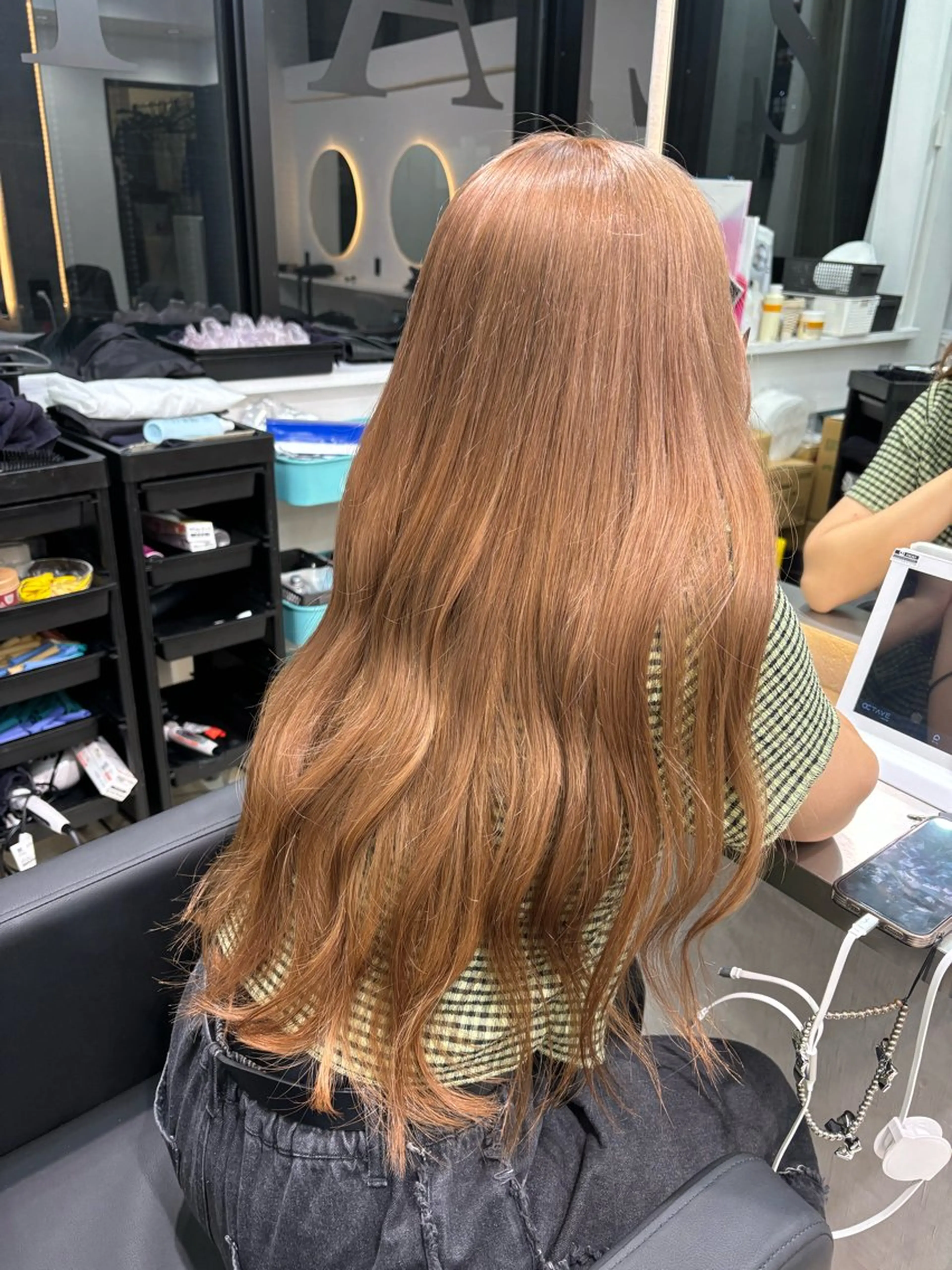 ロング ヘアカラー lapis マリナのヘアスタイル